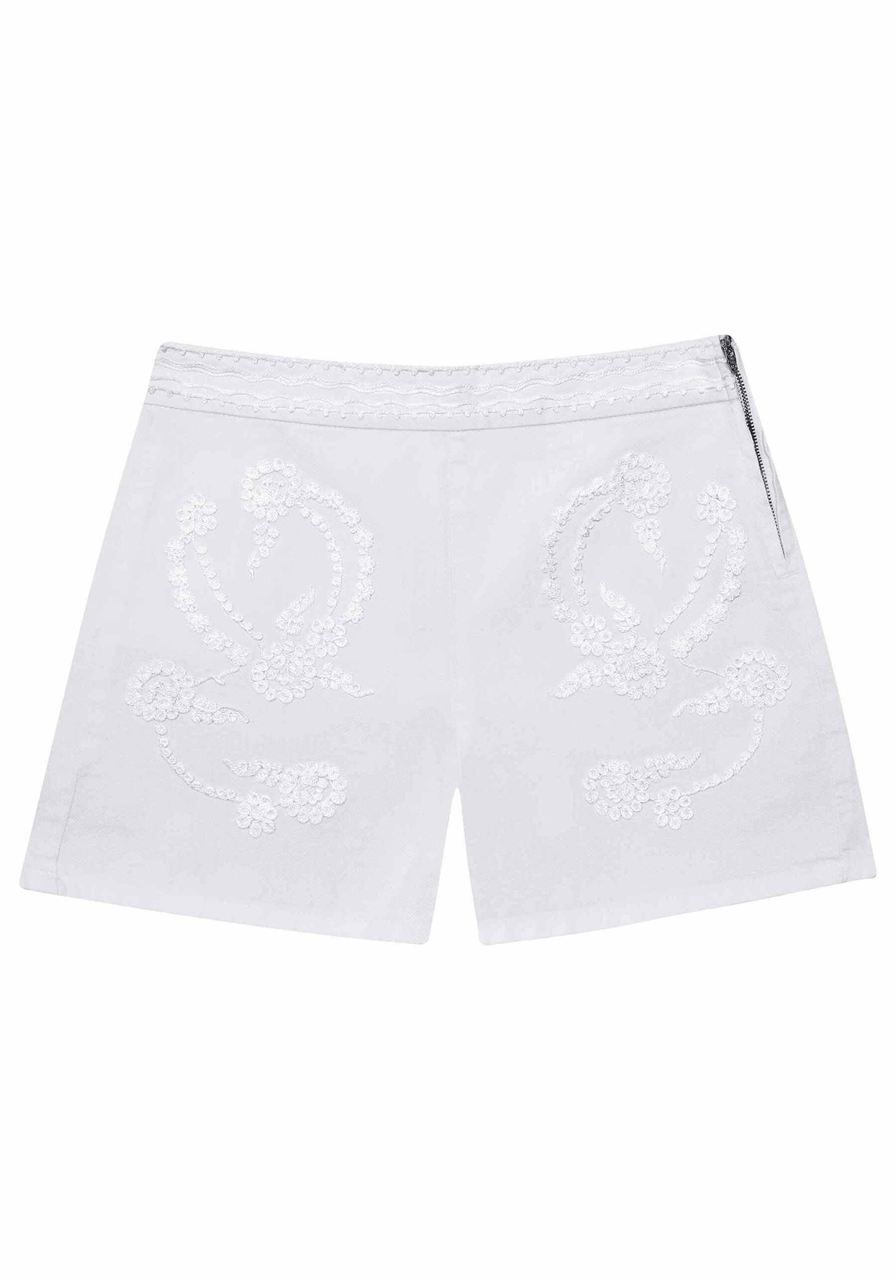 Shorts Cintura Alta Bordado, . Shorts Cintura Alta Bordado, , large.
