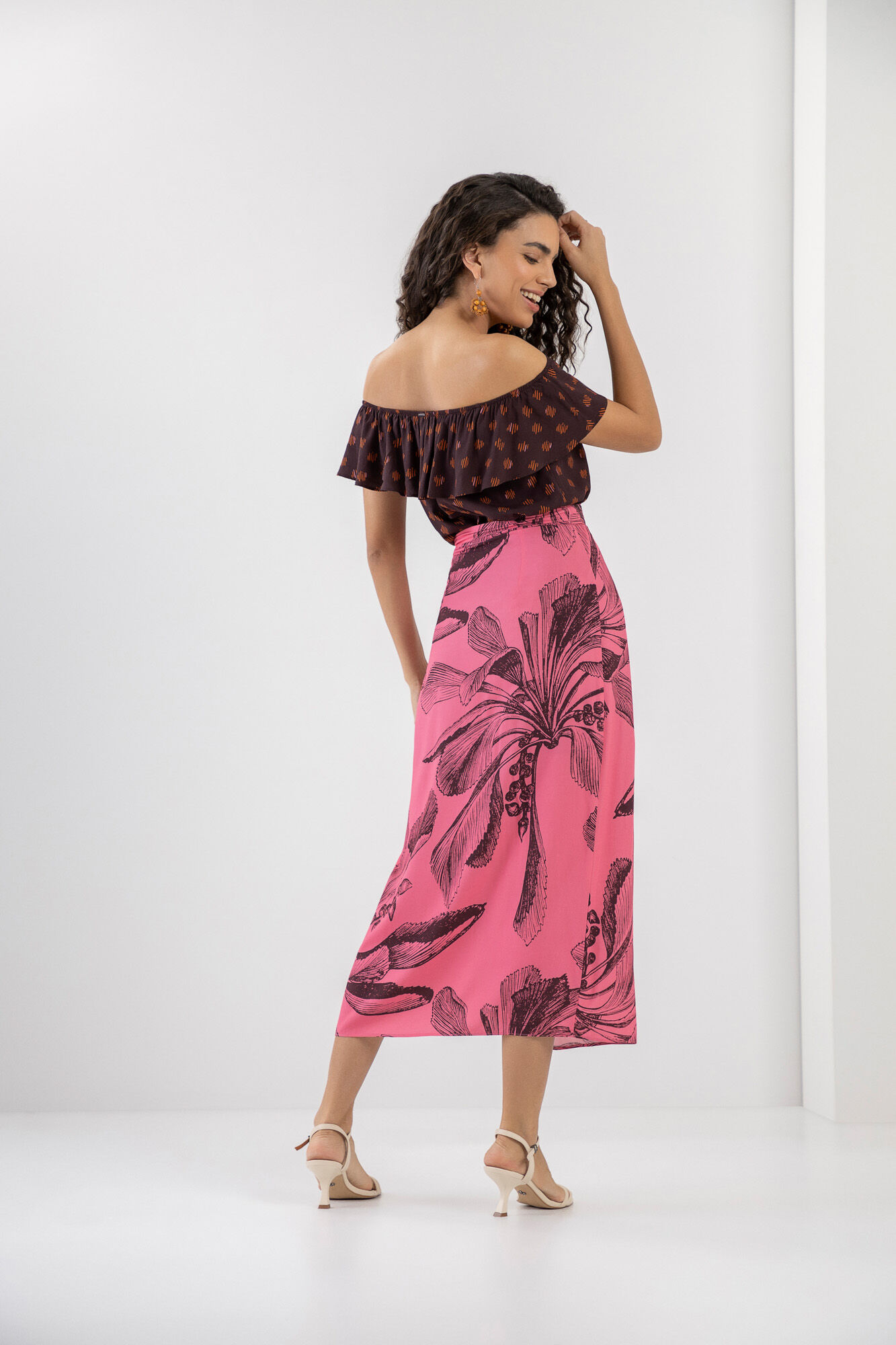 Vestido saia midi discount