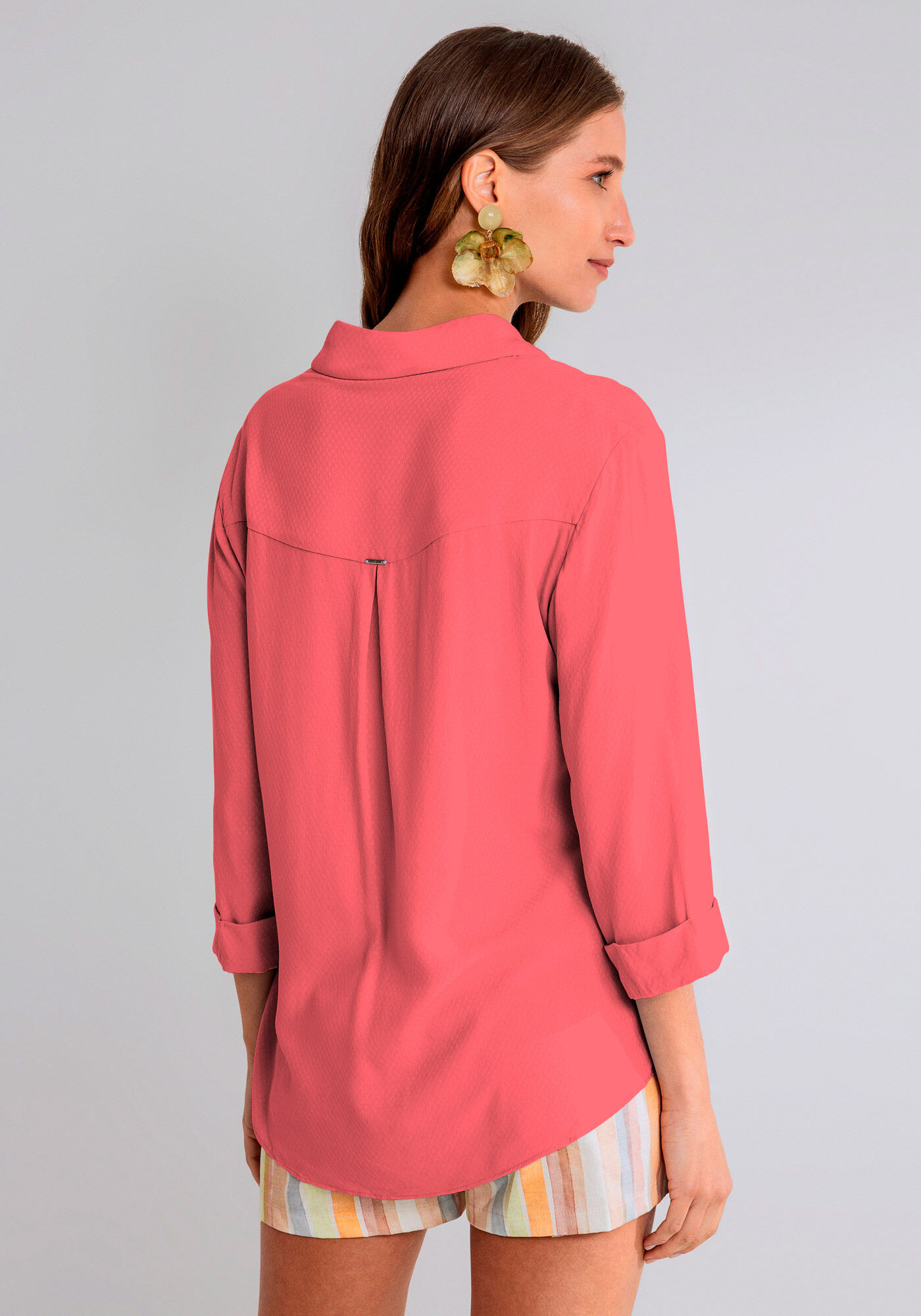 Camisa Tecido Rayon Stars Manga Curta, , large.