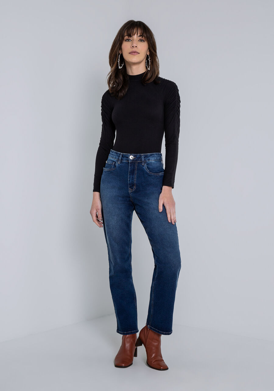 Calça Jeans Reta Cropped Tulum com Elastic Denim, . Calça Jeans Reta Cropped Tulum com Elastic Denim, , large.