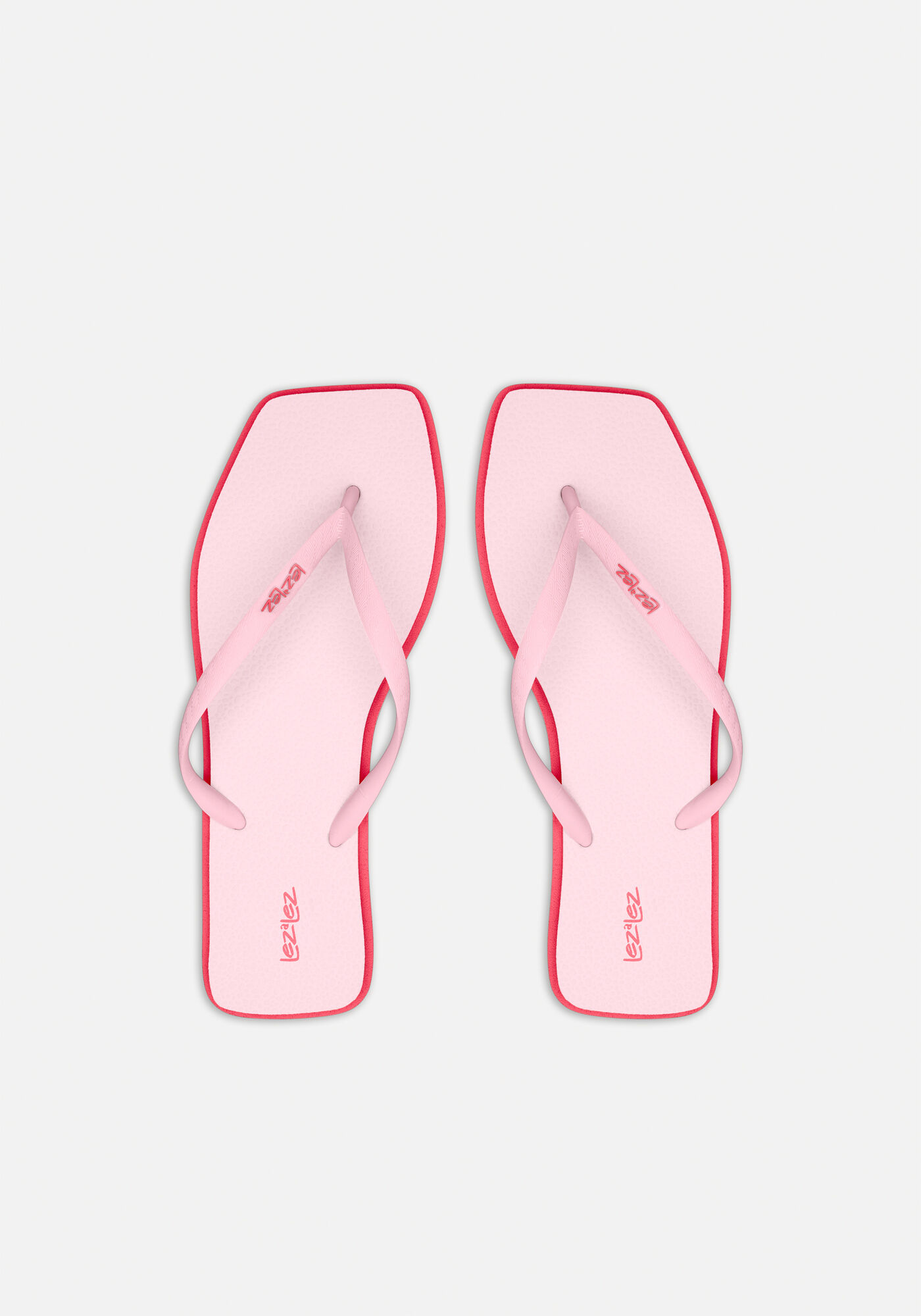 Chinelo Feminino De Tiras Com Frente Quadrada, ROSA AGATE, large.