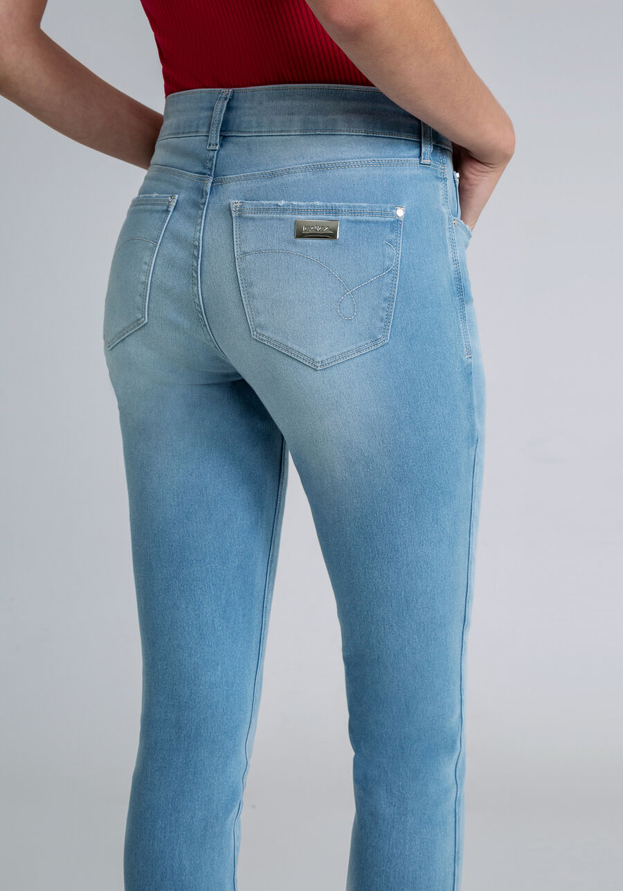Calça Jeans Skinny Cropped Bali Esthetic Care, JEANS, large.