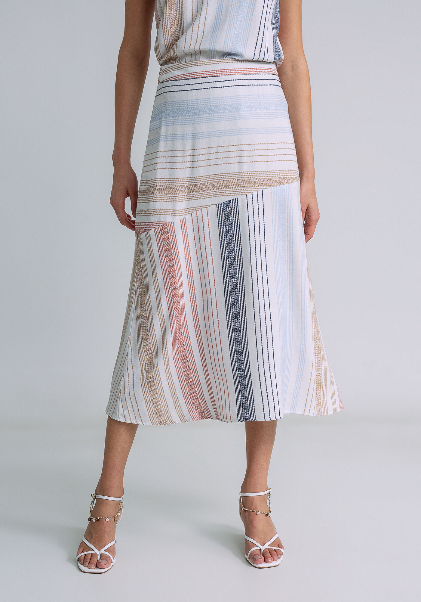 Saia Midi Recorte Assim&eacute;trico, DESCANSO, large.