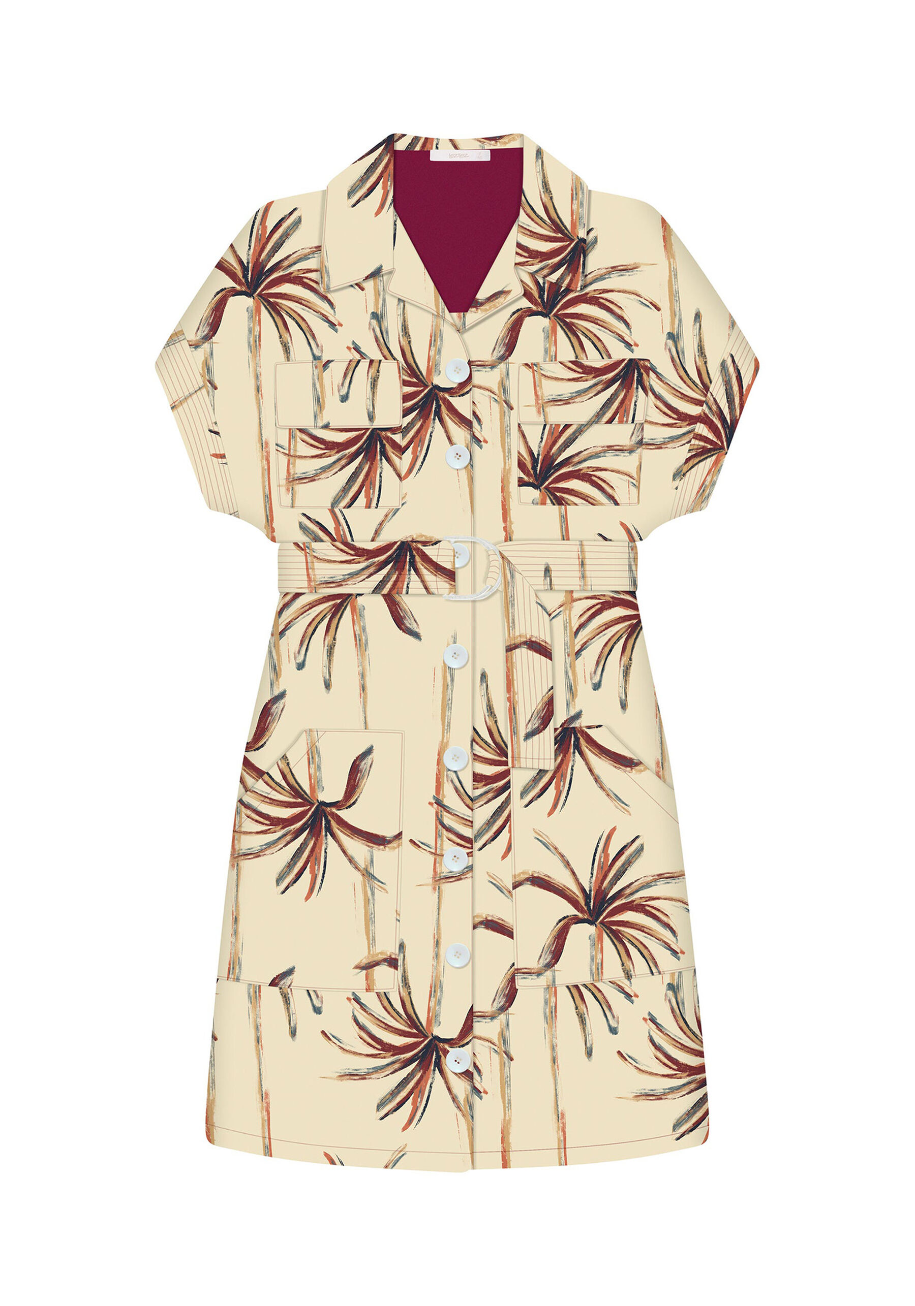 Vestido Chemise Cinto Linho, . Vestido Chemise Cinto Linho, , large.