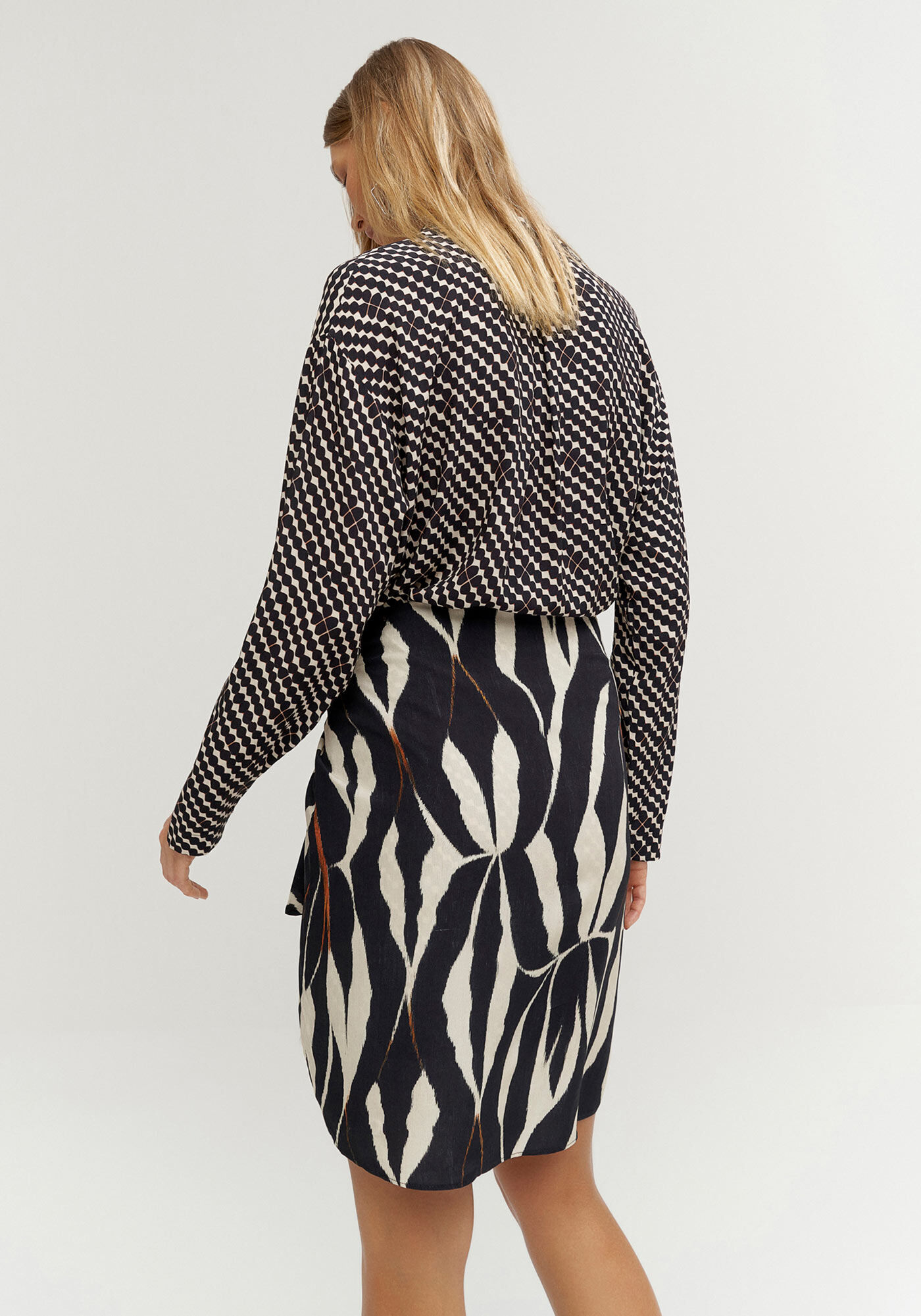 Conjunto Vestido Chemise e Saia Transpassada, , large.