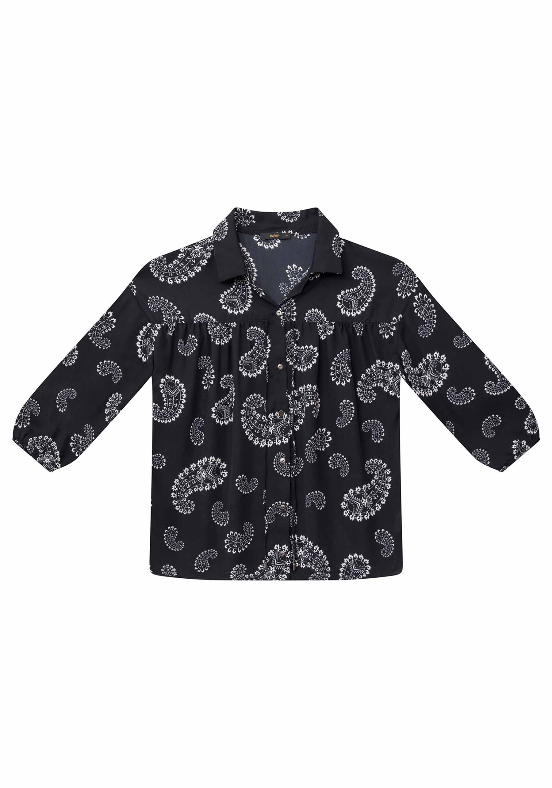 Camisa Manga 3/4 Estampada Tecido, . Camisa Manga 3/4 Estampada Tecido, , large.