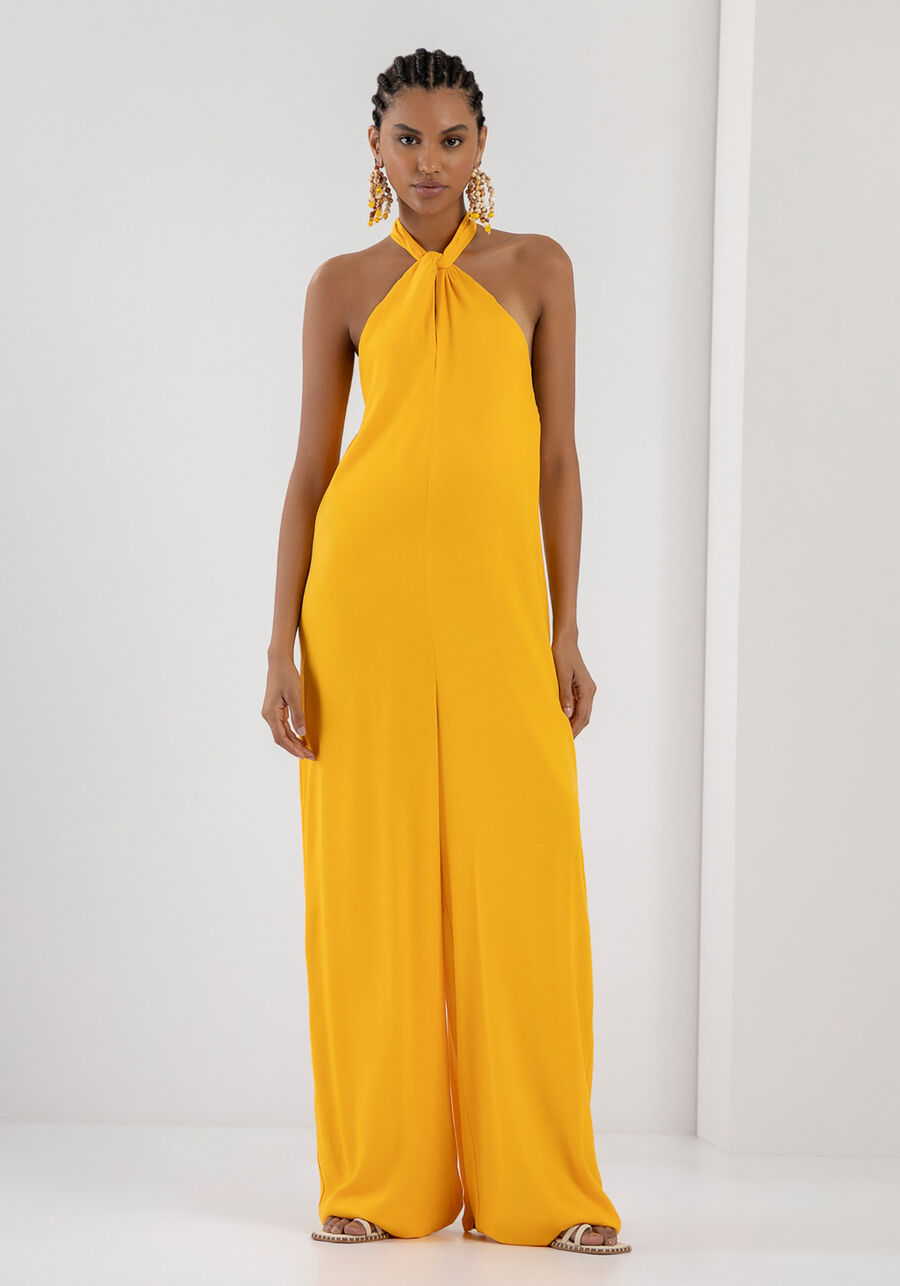 Macacão Longo Frente Única em Crepe, . Macacão Longo Frente Única em Crepe, , large.