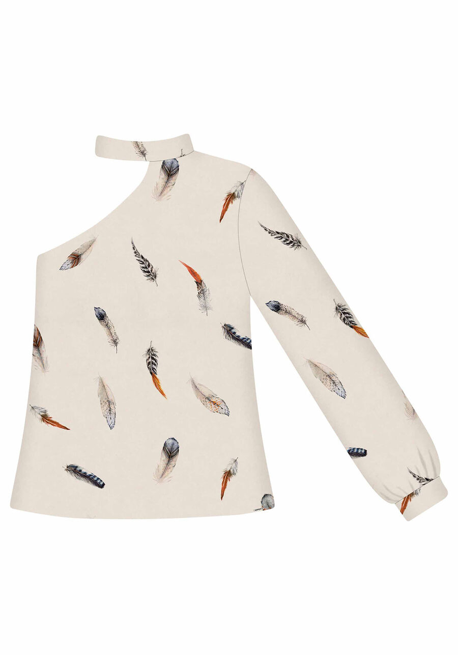 Blusa Ombro Só Estampada Tecido, . Blusa Ombro Só Estampada Tecido, , large.