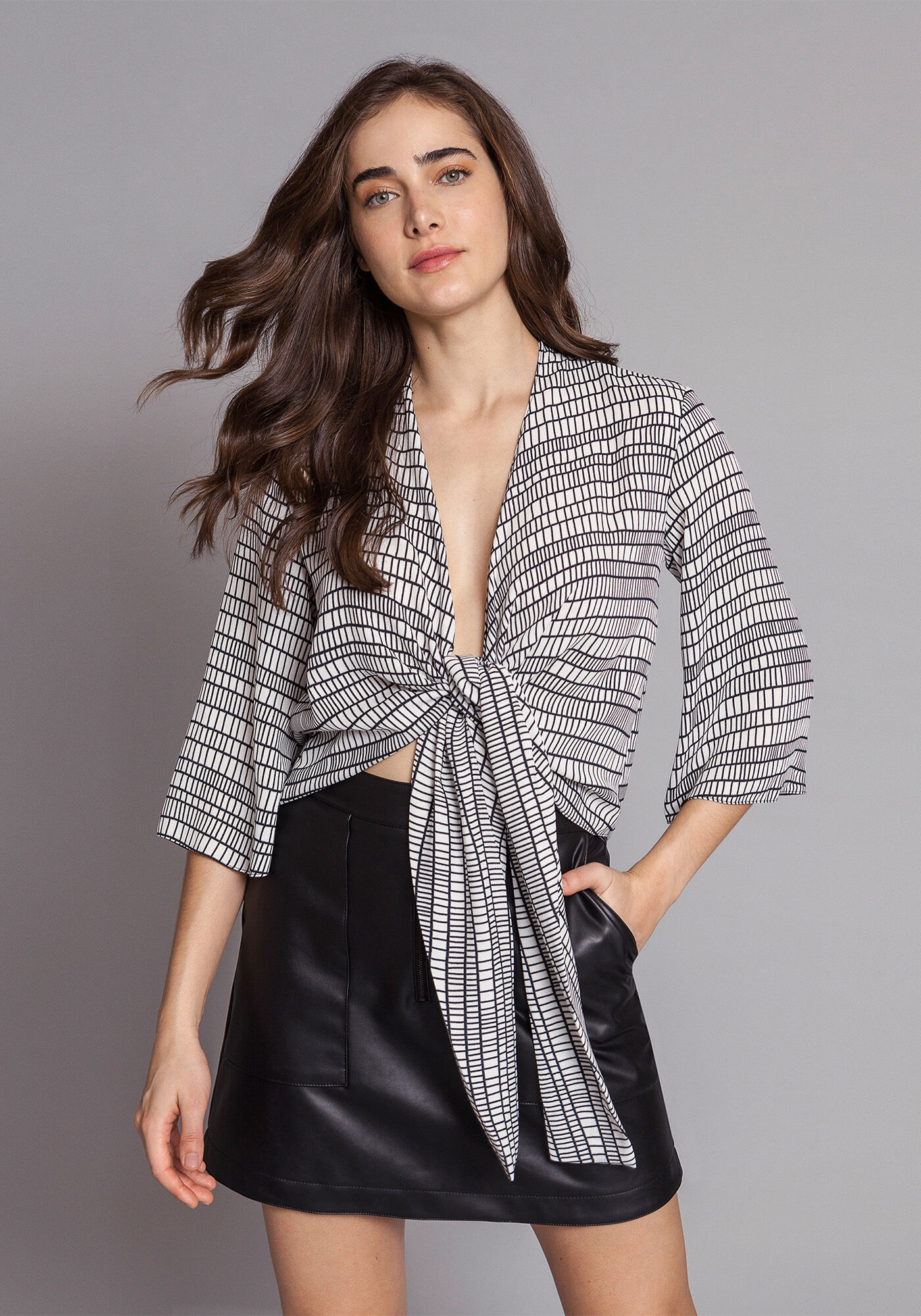 Blusa Cropped Amarra&ccedil;&atilde;o, , large.