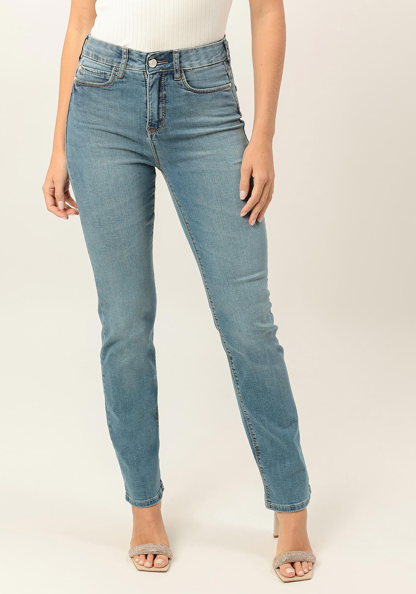 Cal&ccedil;a Jeans Reta Slim Cropped Shaping, , large.