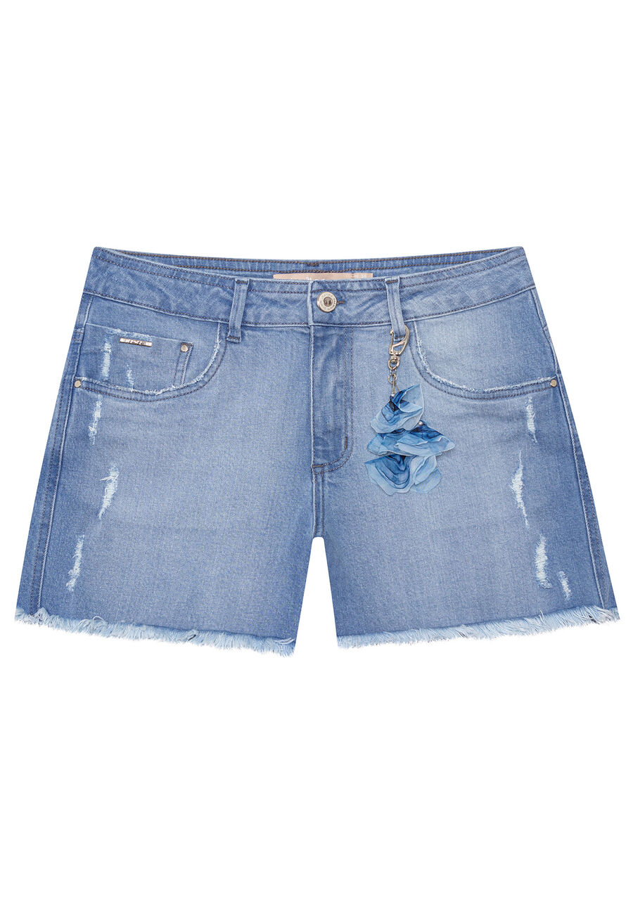 Shorts Jeans com Elastano, . Shorts Jeans com Elastano, , large.