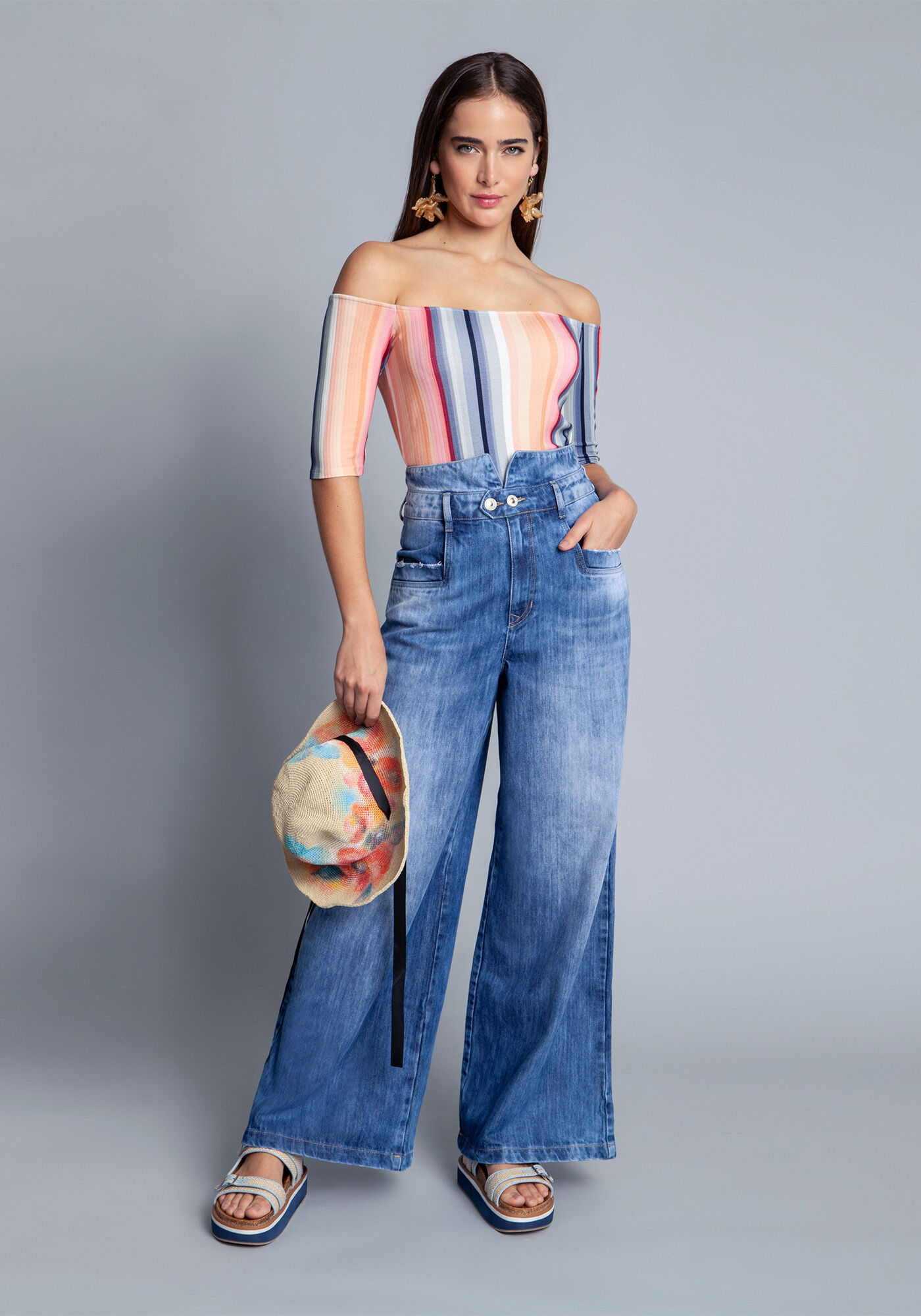 Blusa Malha Canelado Wave, , large.