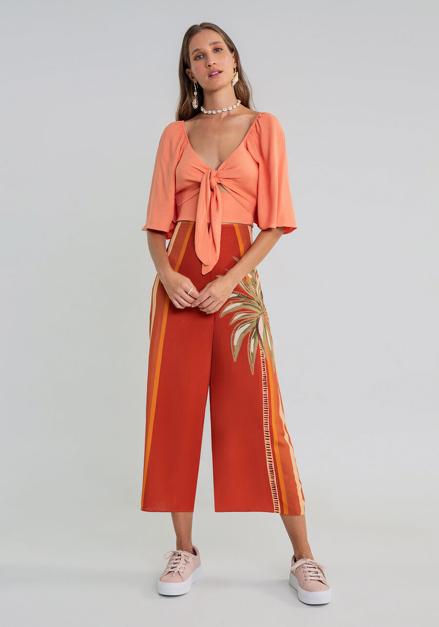 Calça Pantacourt Estampa, . Calça Pantacourt Estampa, , large.