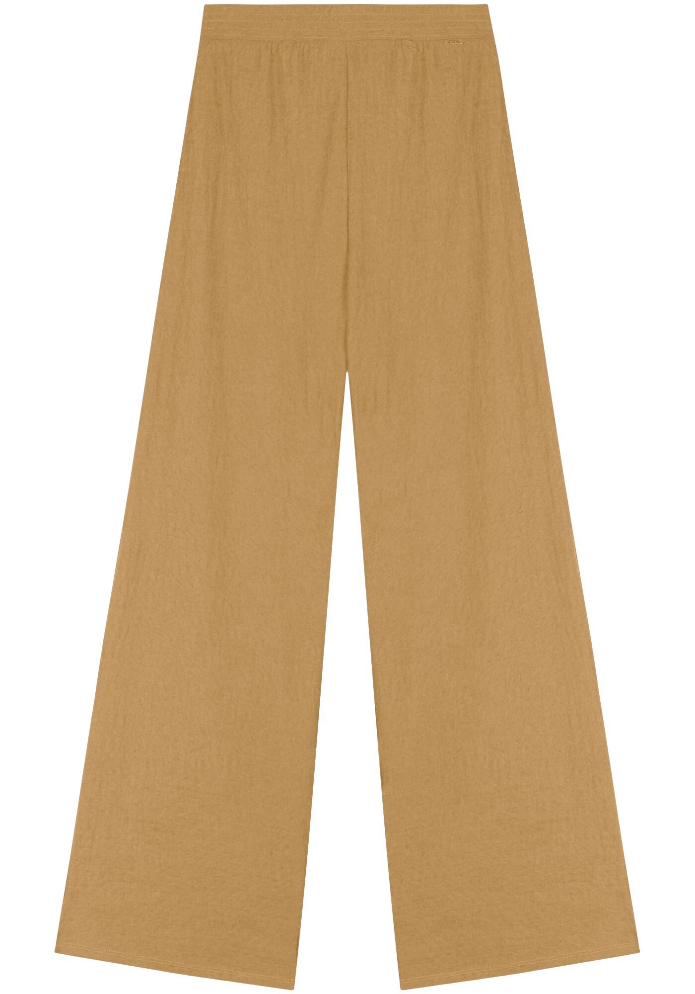 Cal&ccedil;a Pantalona De Cintura Alta Em Malha R&uacute;stica, , large.