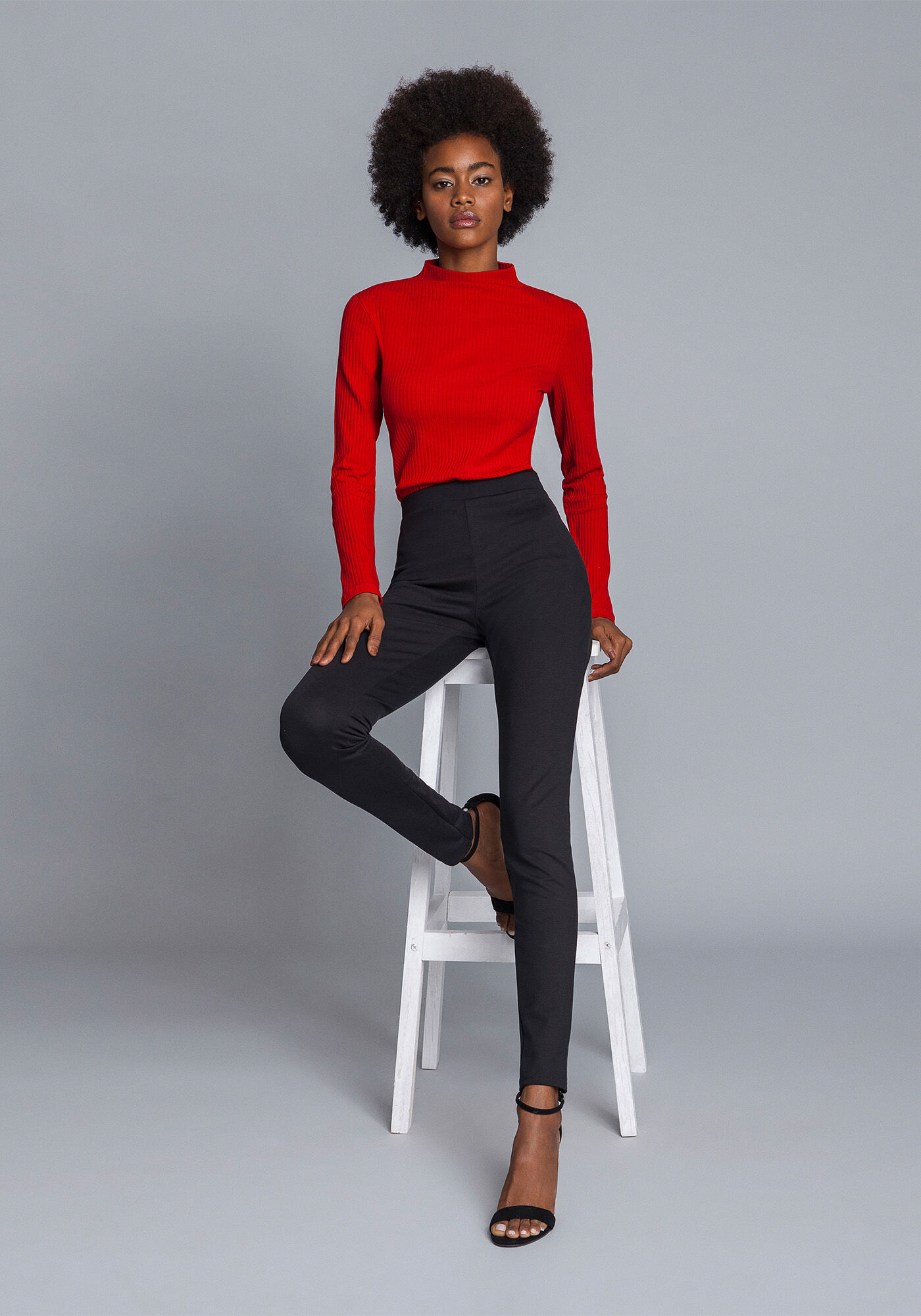 Blusa Manga Longa Gola Alta, , large.