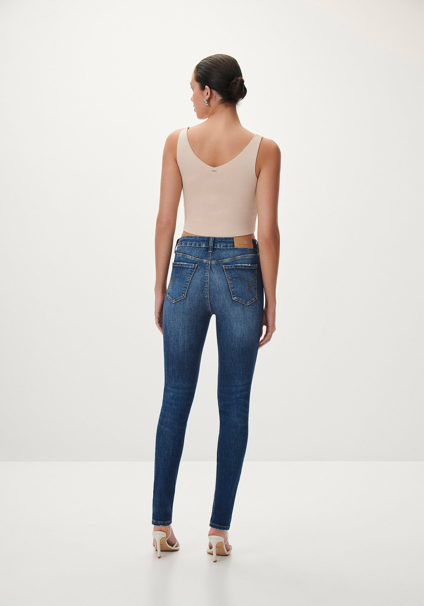 Cal&ccedil;a Jeans Skinny Cintura Alta Every Day, , large.