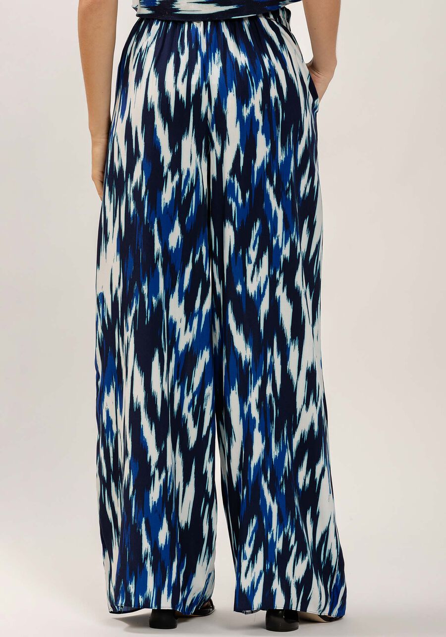 Calça Pantalona em Viscose Estampada, . Calça Pantalona em Viscose Estampada, , large.