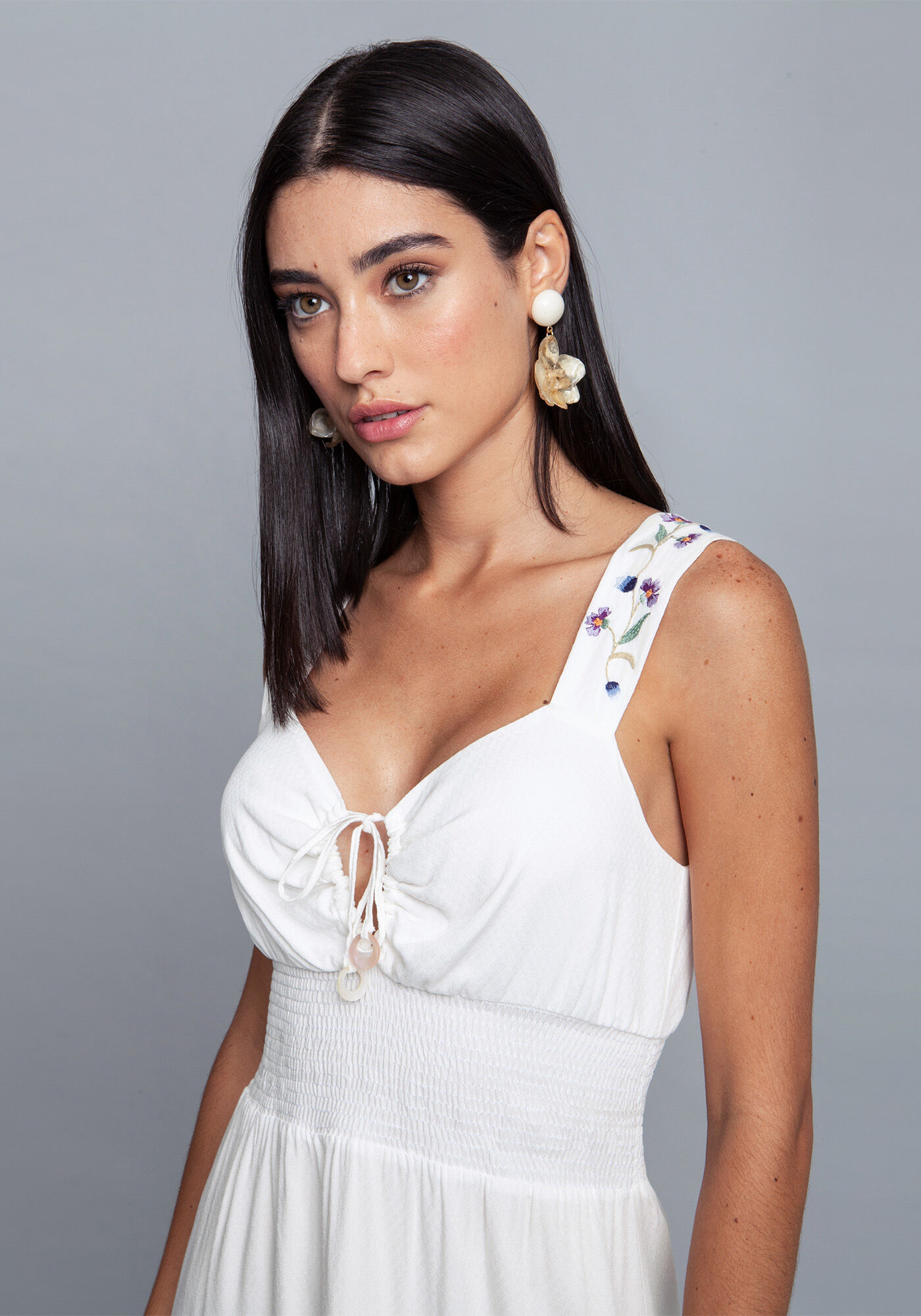 Vestido Tecido Rayon Stars Midi, , large.