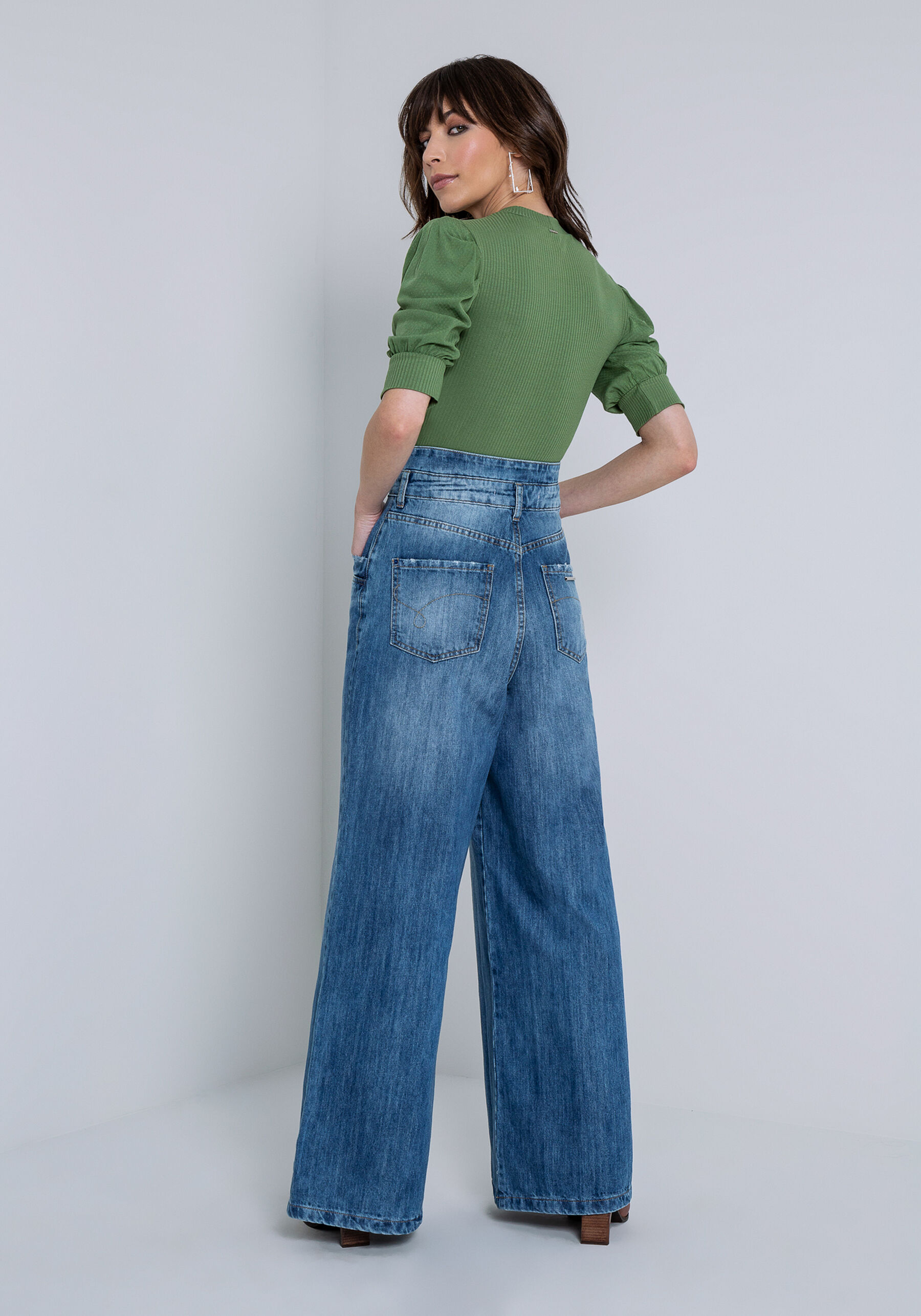 Calça Jeans Wide Leg, . Calça Jeans Wide Leg, , large.