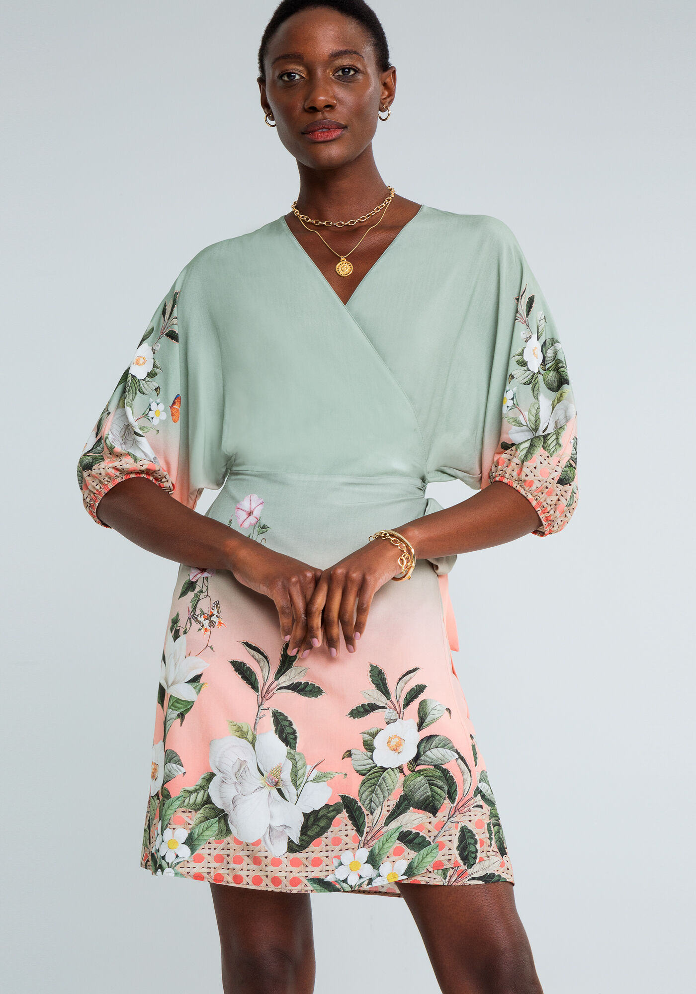 Vestidos transpassados curtos top