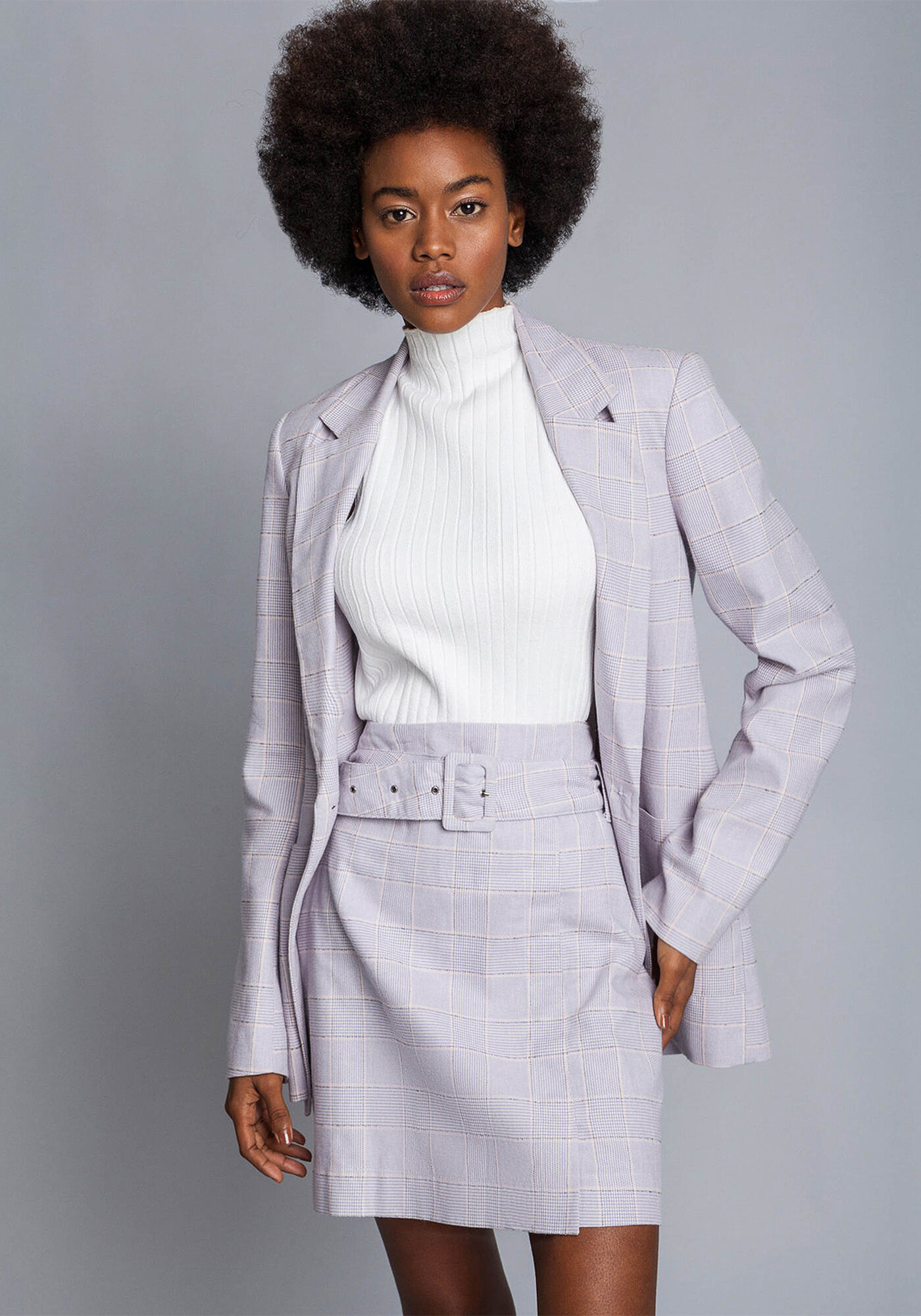 Saia Cintura Alta com Cinto, , large.