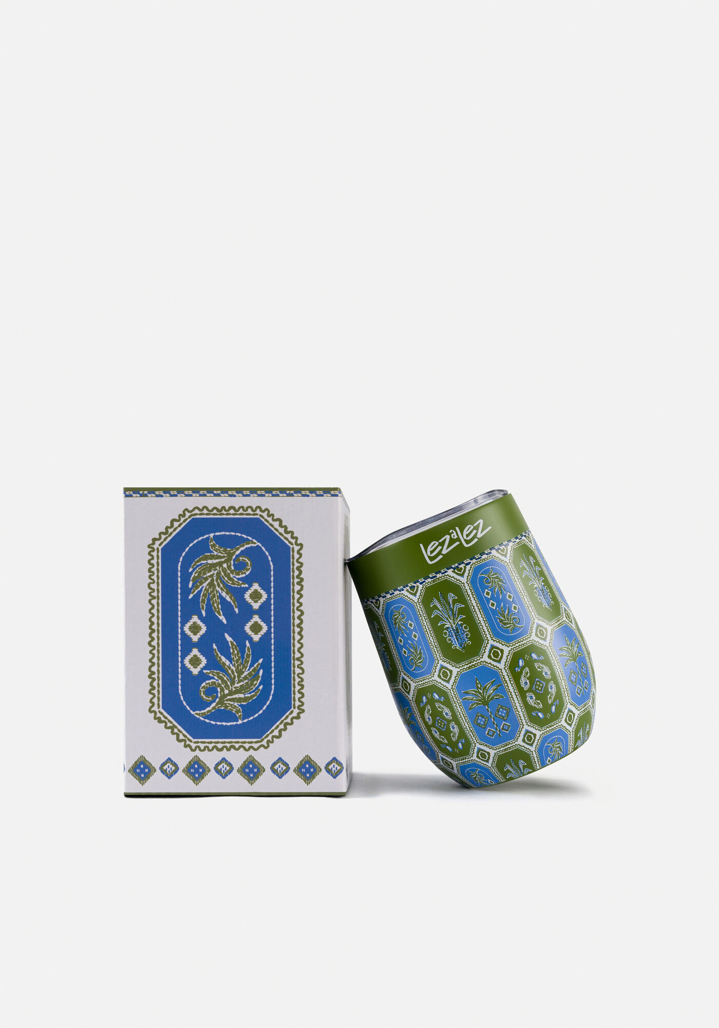 Copo T&eacute;rmico Com Tampa, MINI GRAVURA AZUL, large.