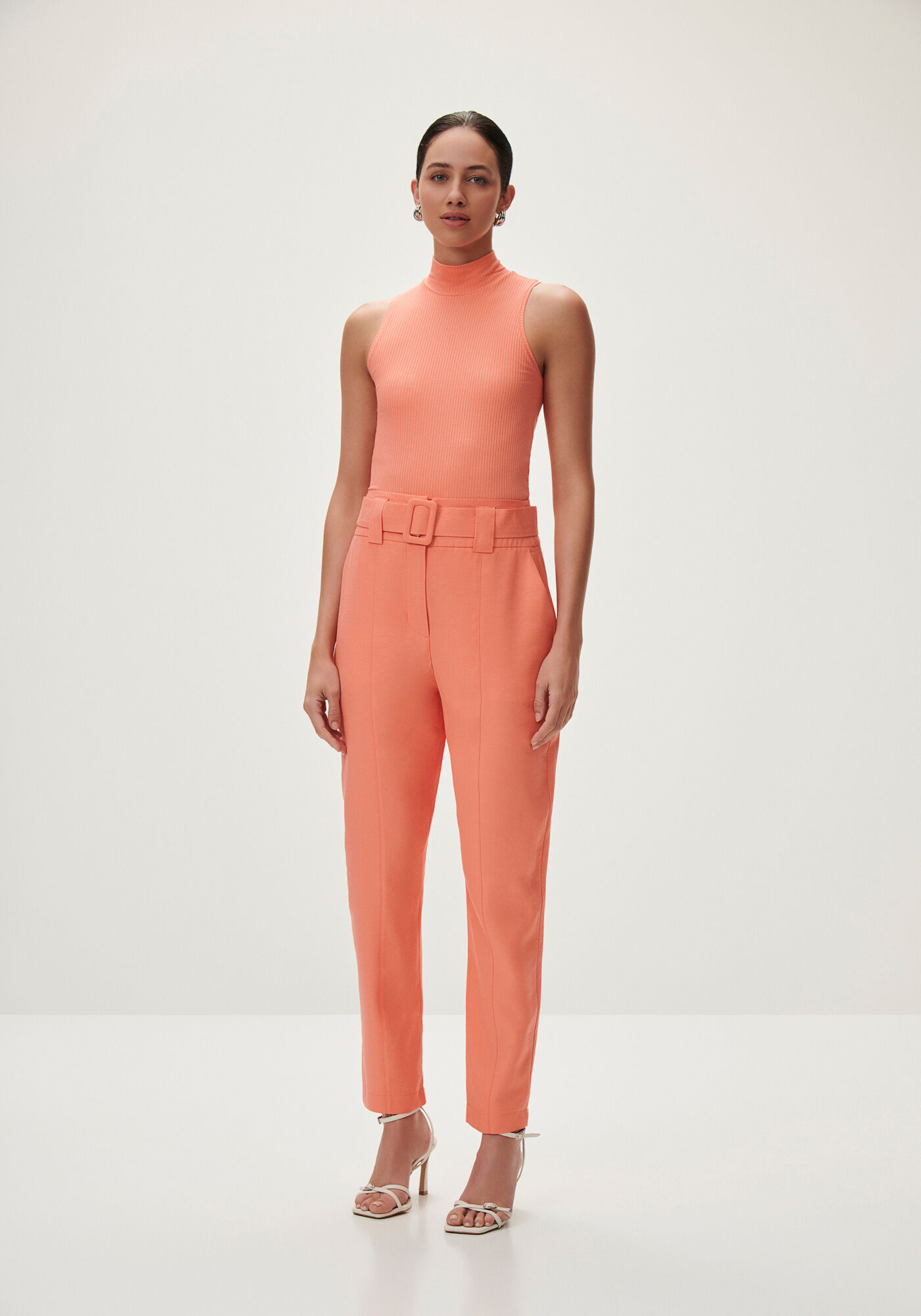 Regata Canelada com Gola Alta, , large.