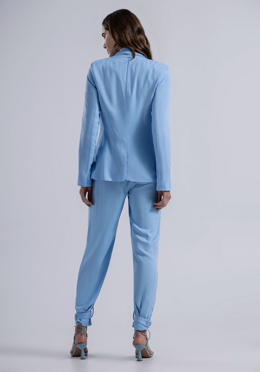 Blazer Boyfriend em Tecido Velurd com Botões, . Blazer Boyfriend em Tecido Velurd com Botões, , large.