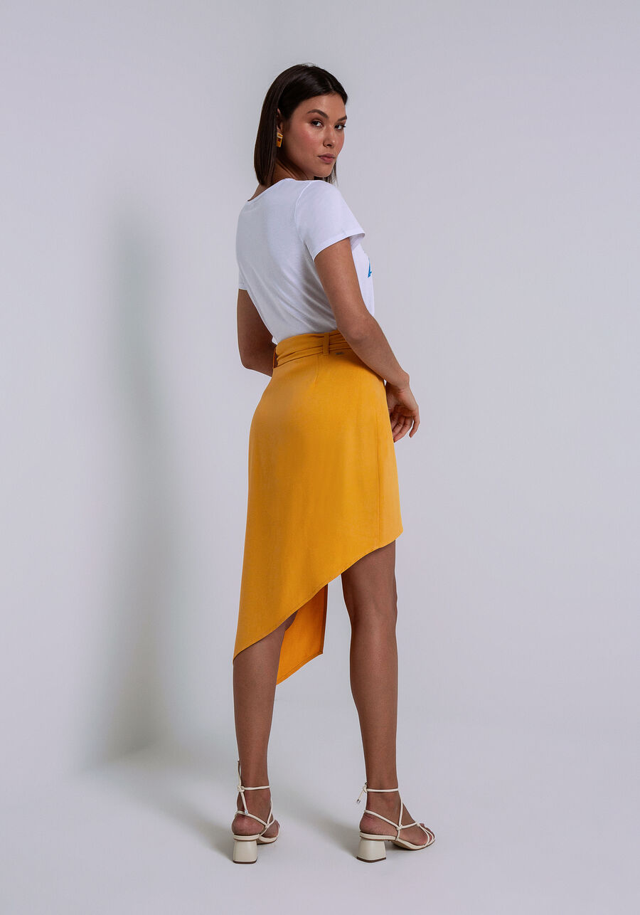 Saia Midi Tecido Rayon Twill Assimétrica, . Saia Midi Tecido Rayon Twill Assimétrica, , large.