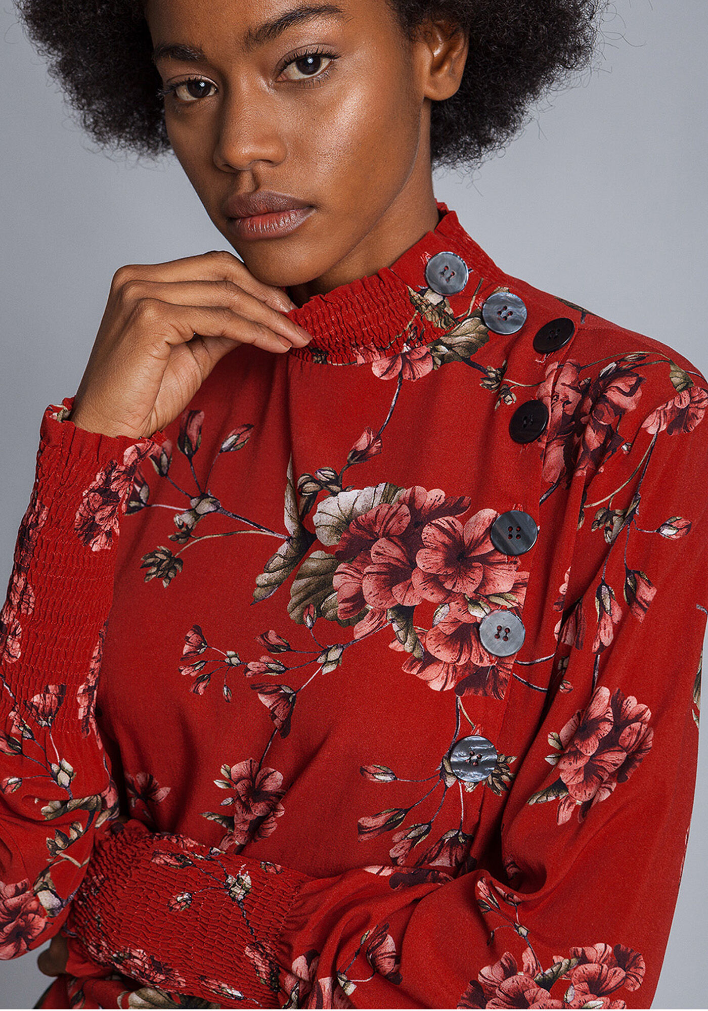 Blusa Manga Longa Gola Alta, , large.