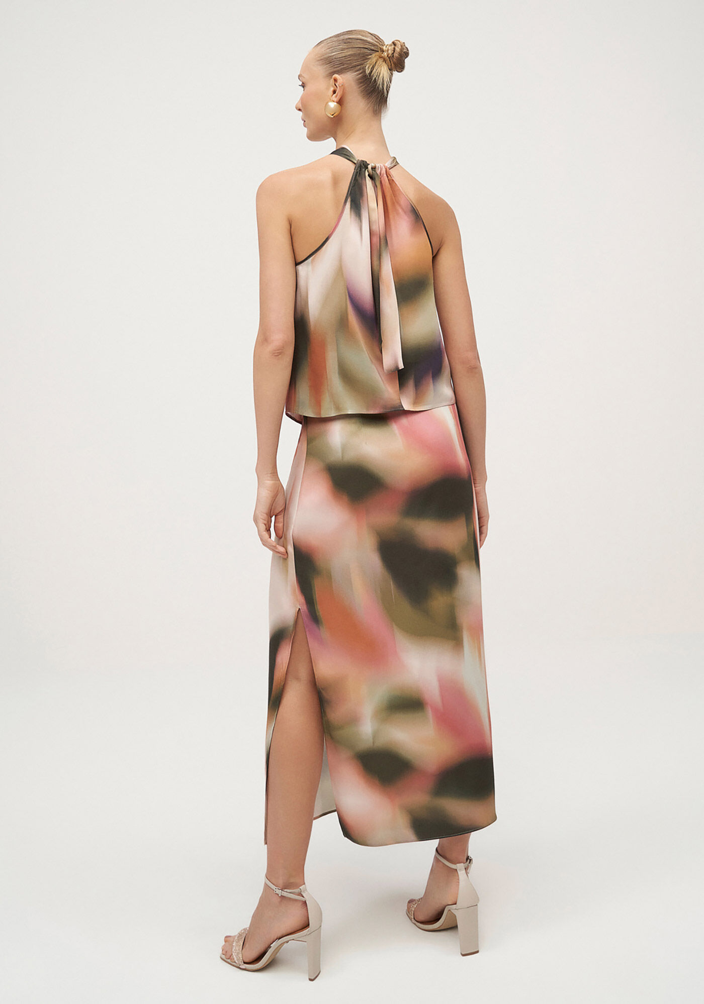 Blusa Halter Neck em Viscose, , large.