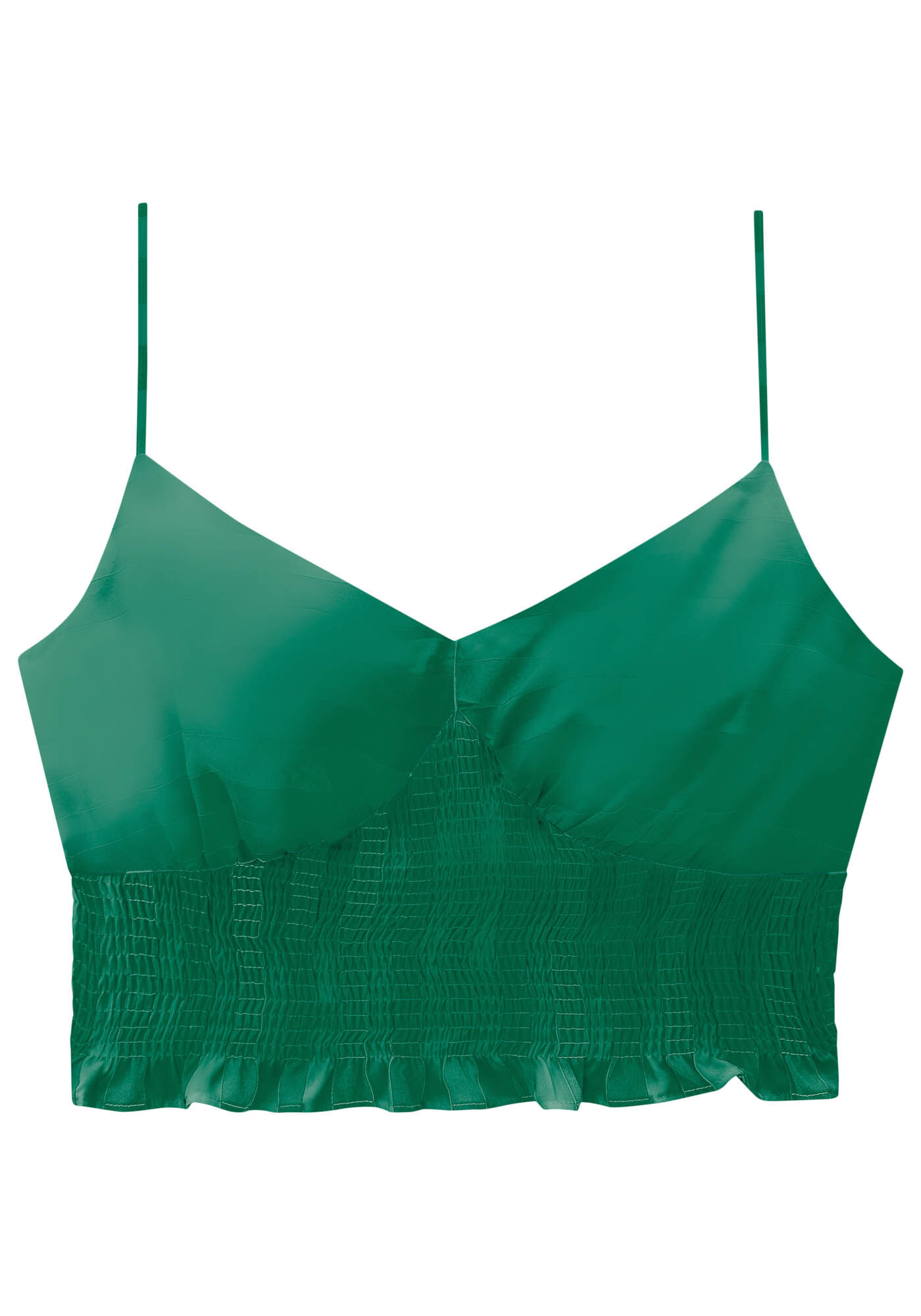 Blusa Cropped com al&ccedil;as e Lastex, , large.