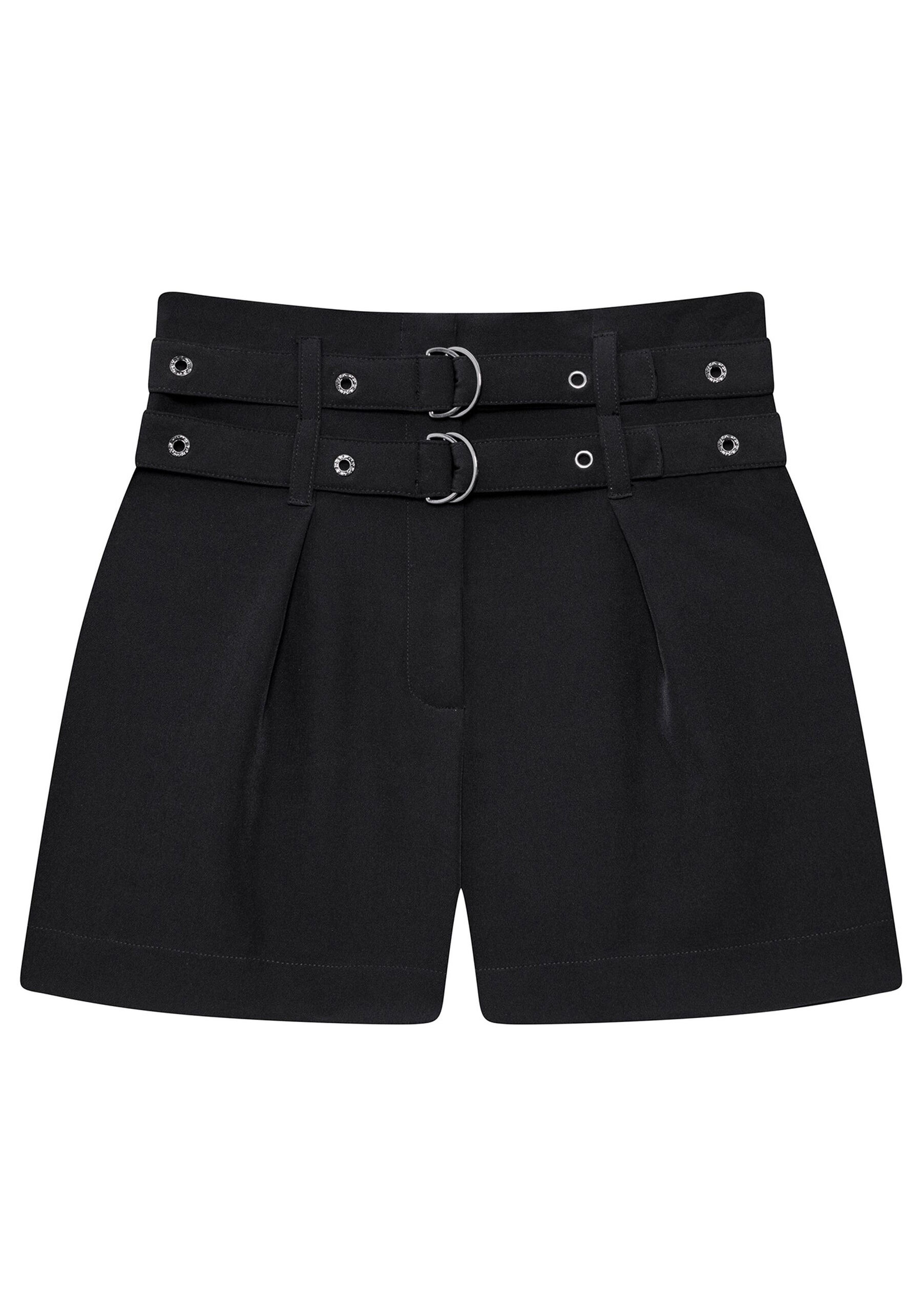 Shorts Cintura Alta Cinto Duplo, . Shorts Cintura Alta Cinto Duplo, , large.