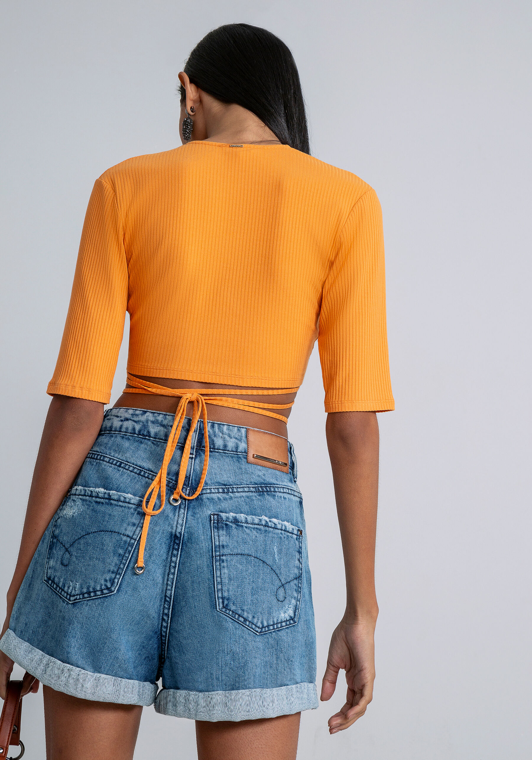 Shorts Mom Cintura Alta, . Shorts Mom Cintura Alta, , large.