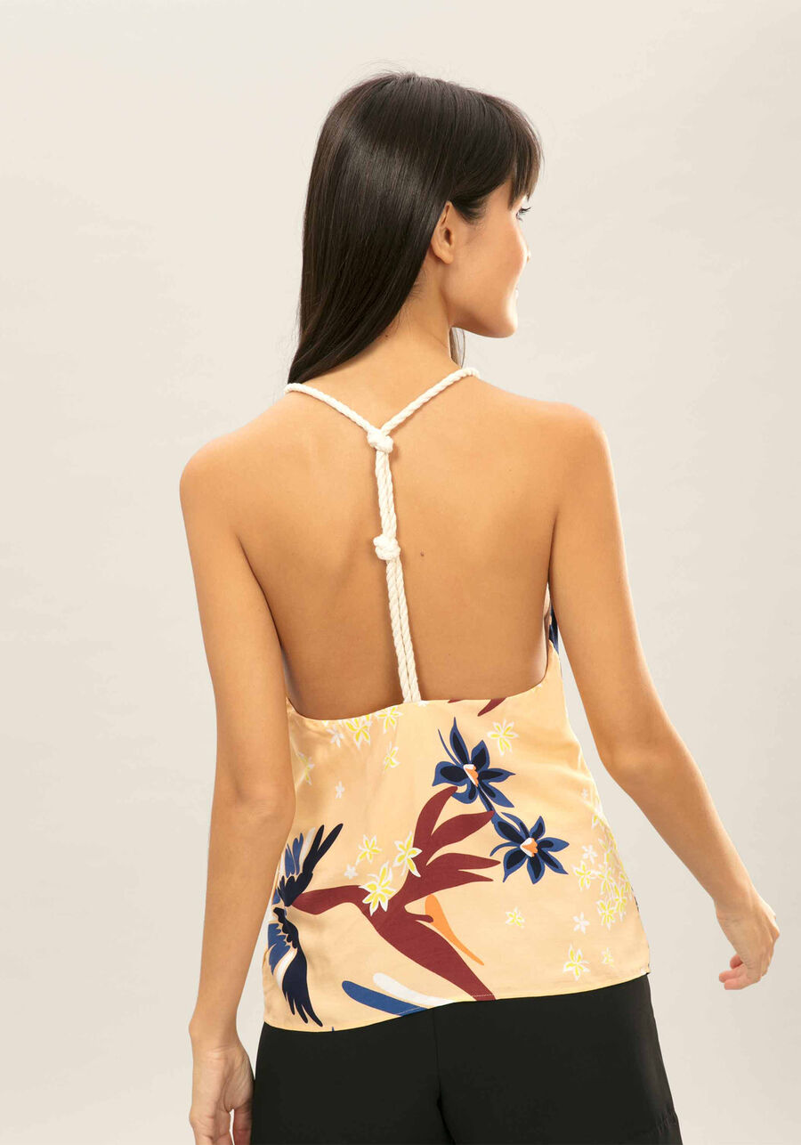Blusa com Alças Corda Estampa, . Blusa com Alças Corda Estampa, , large.