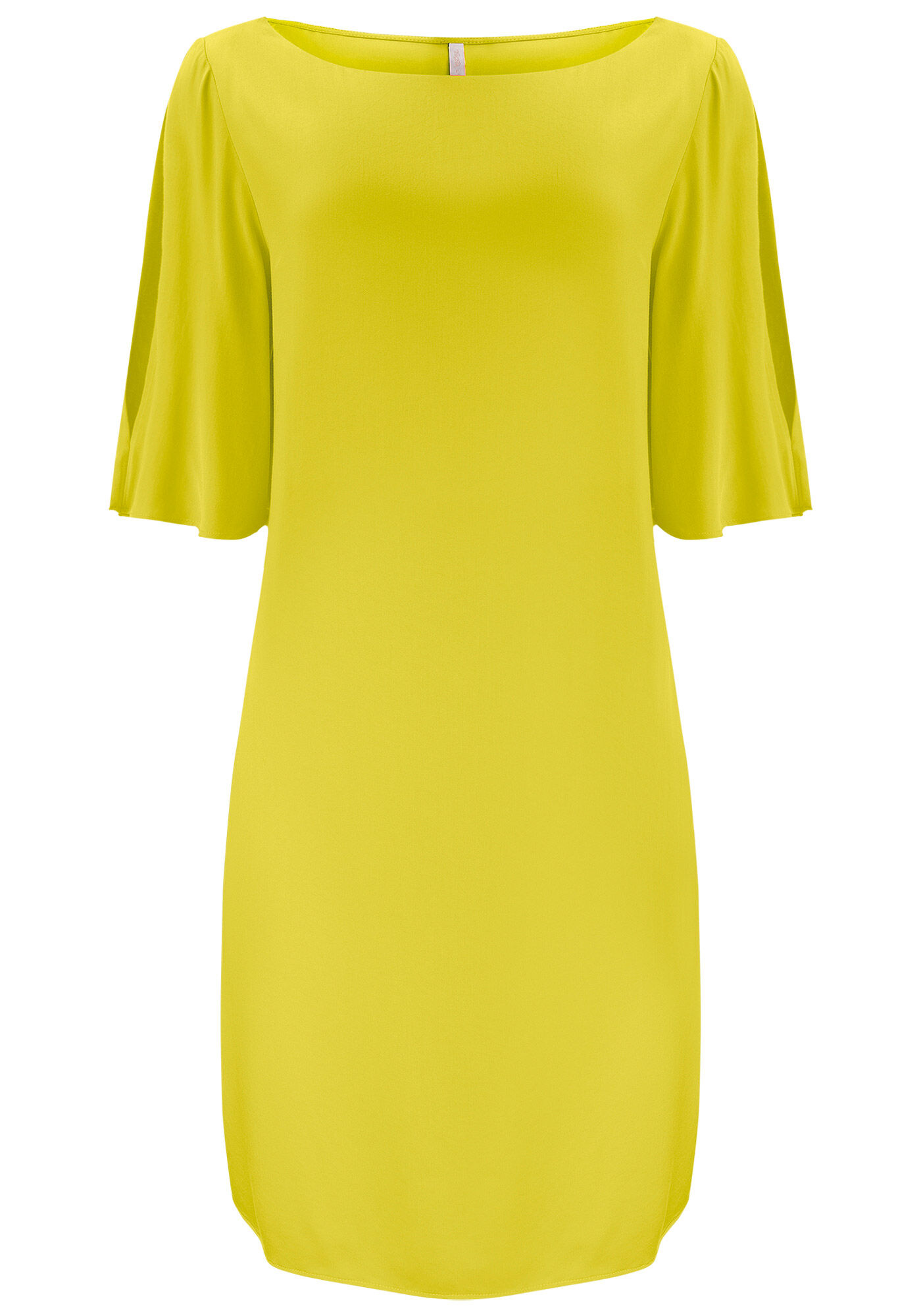 Vestido Curto Reto com Manga Curta, , large.