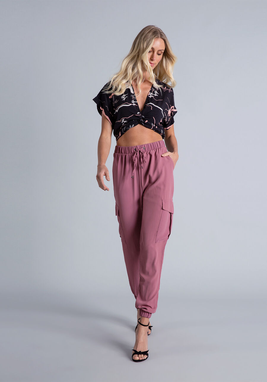 Blusa Cropped Transpassada, . Blusa Cropped Transpassada, , large.