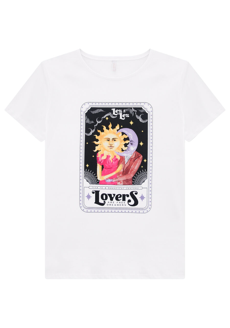 T-Shirt Play Lez Lovers, BRANCO, large.