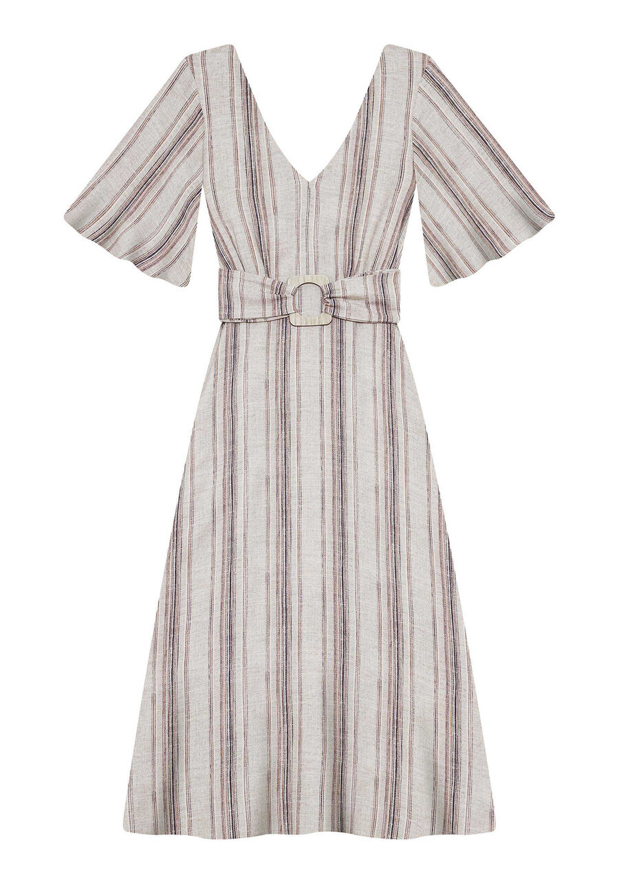 Vestido com Cinto Estampa, . Vestido com Cinto Estampa, , large.