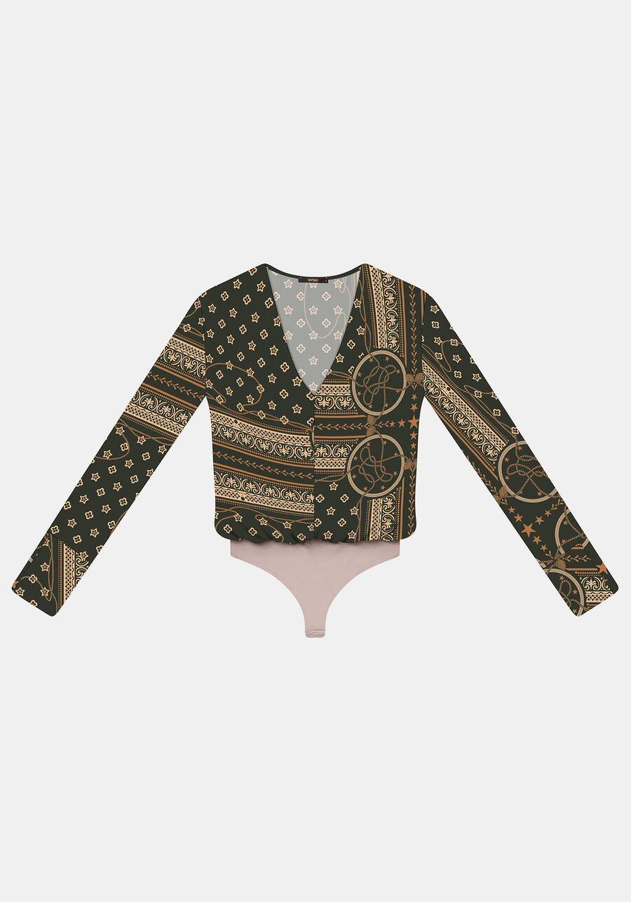 Body Manga Longa Estampado, . Body Manga Longa Estampado, , large.