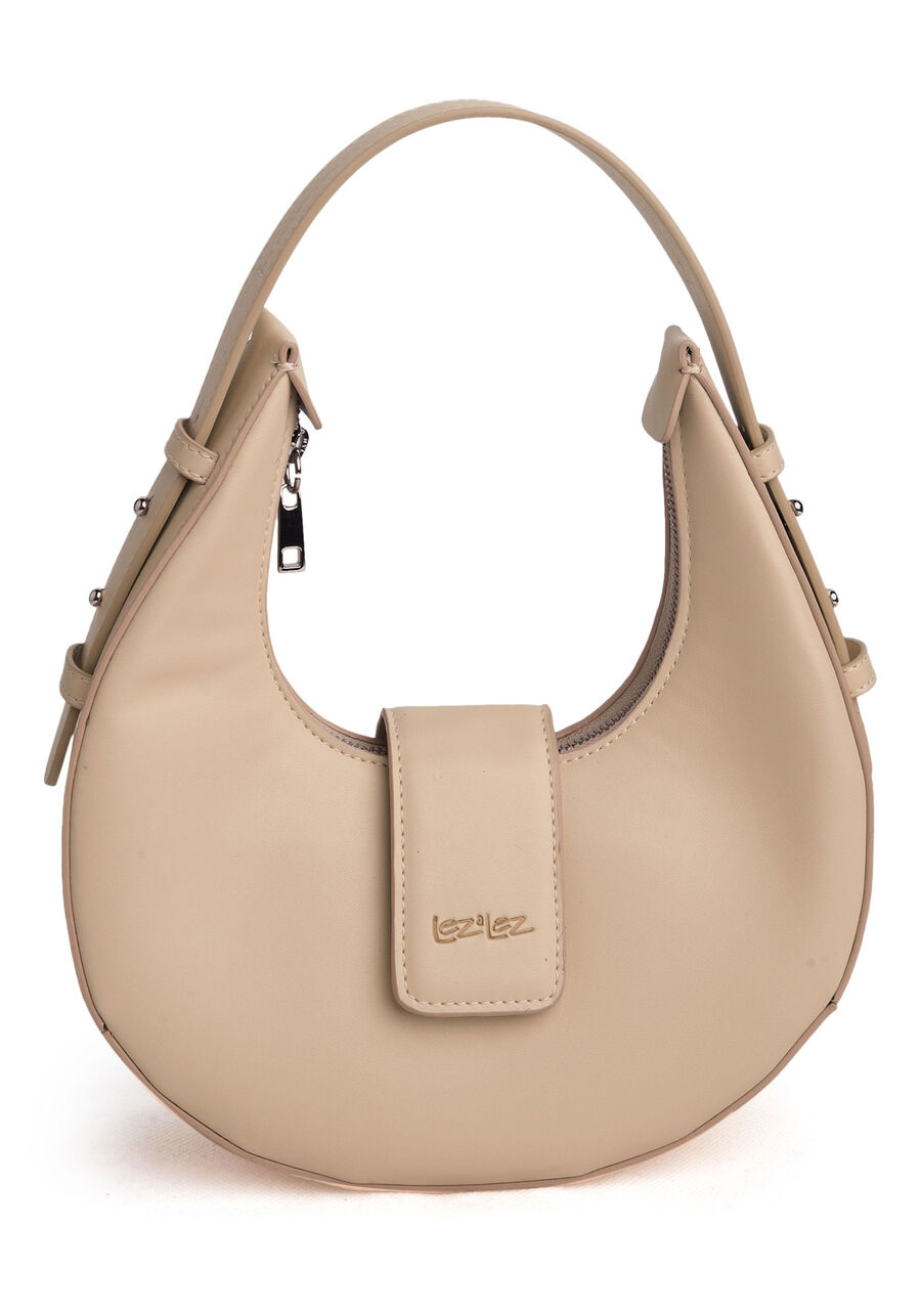 Bolsa Média Hobo com Alça Curta, BEGE COUNTRY. Bolsa Média Hobo com Alça Curta, BEGE COUNTRY, large.