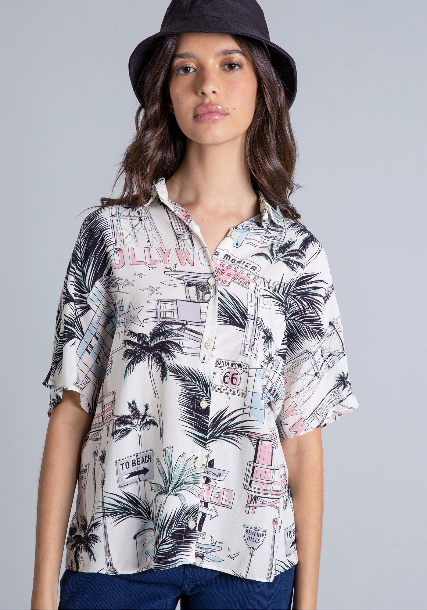 Camisa Oversized Estampa, , large.