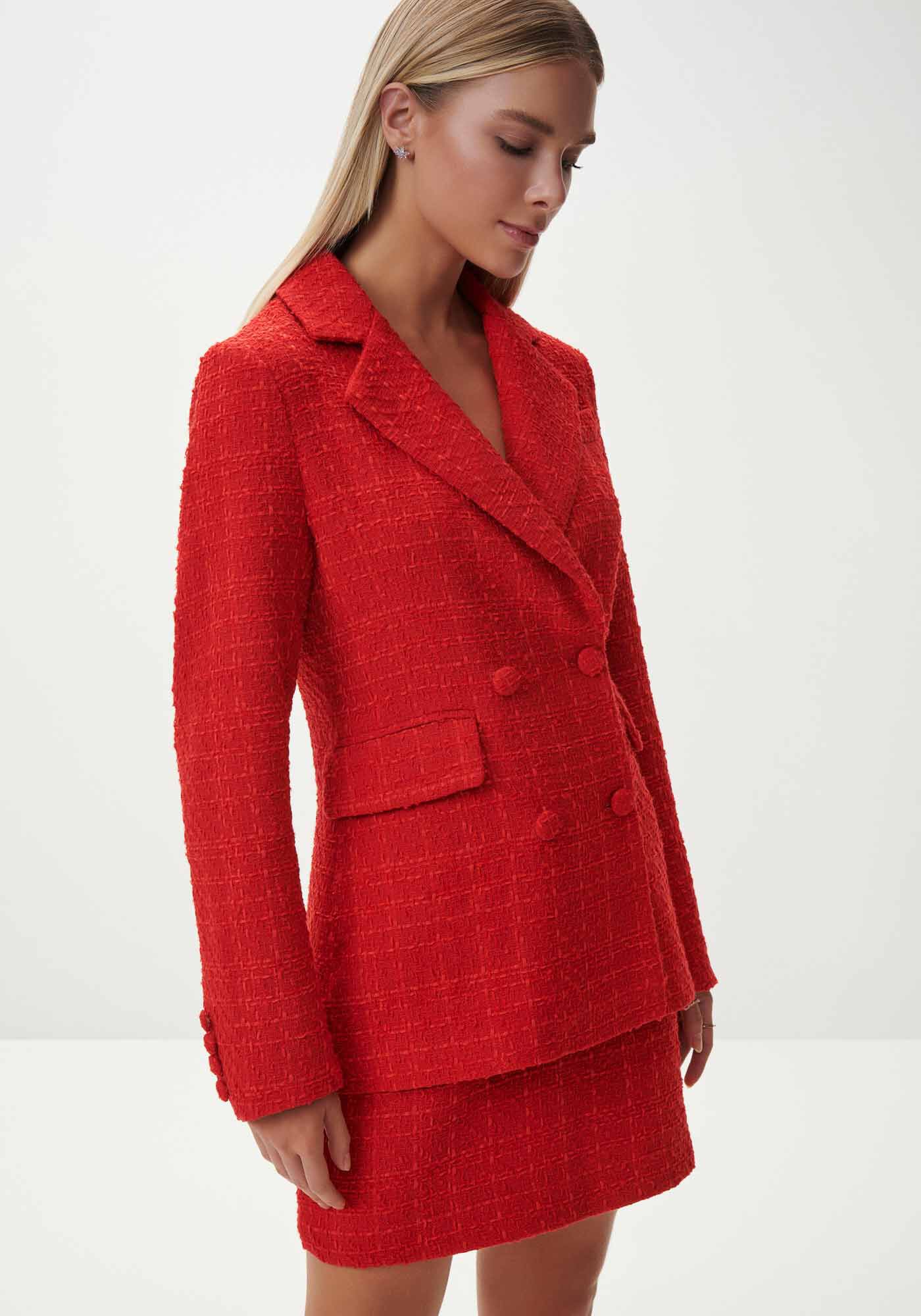 Blazer Alfaiataria em Tweed Boyfriend, , large.