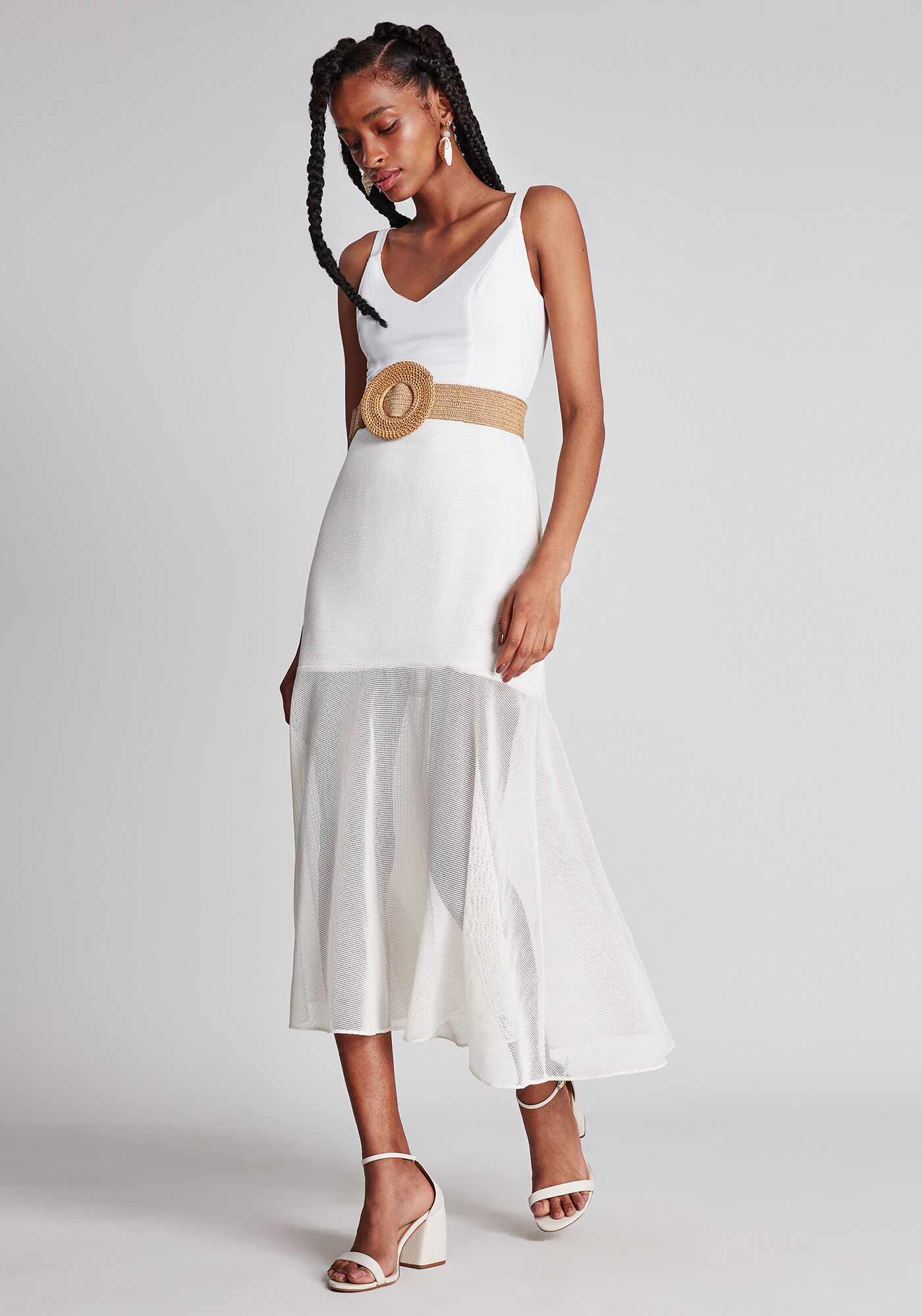 Cinto para vestido discount branco