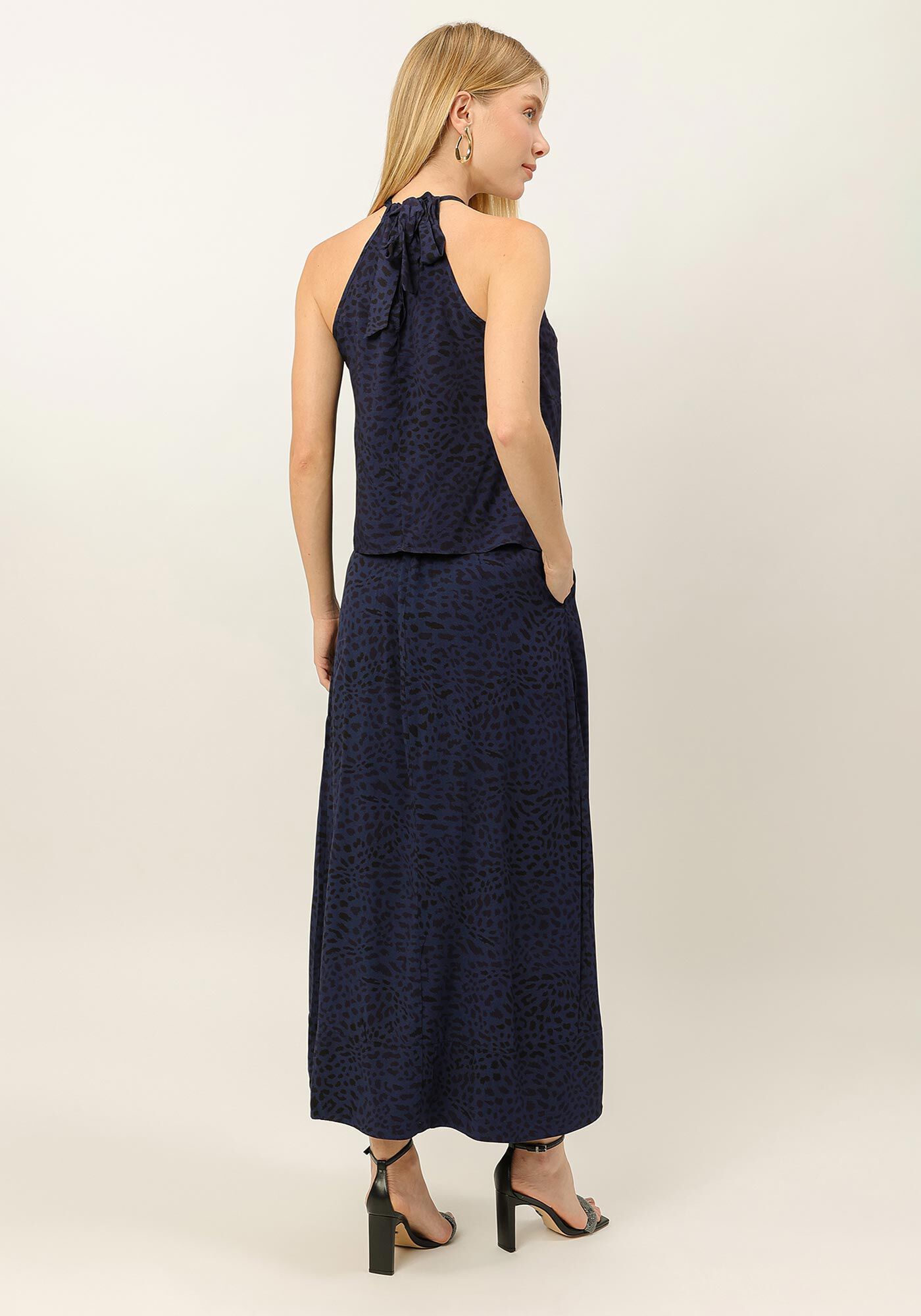 Blusa Halter Neck em Viscose, , large.