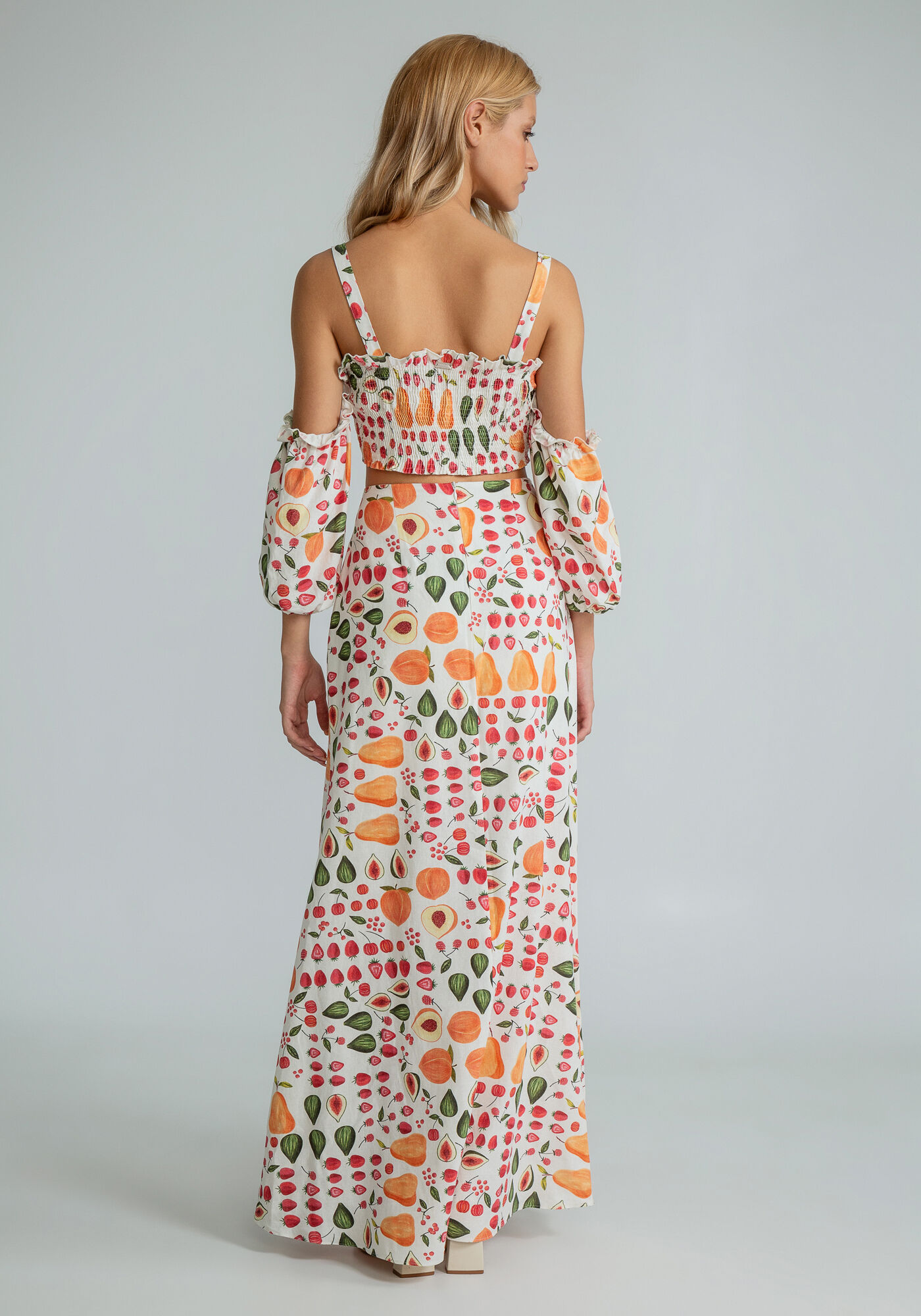 Saia Midi Cintura Alta, SALADA DE FRUTAS, large.