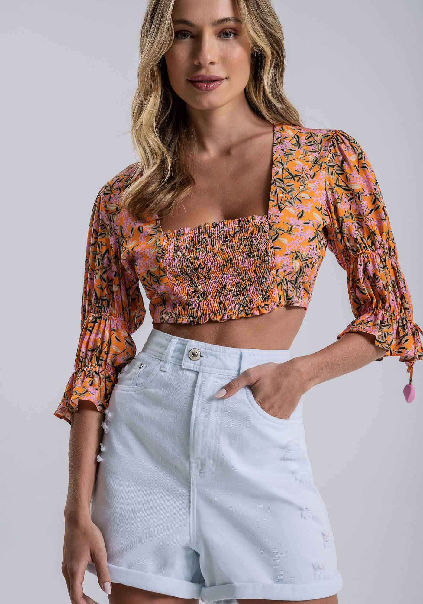 Shorts Sarja Mom com Cintura Super Alta, BRANCO, large.