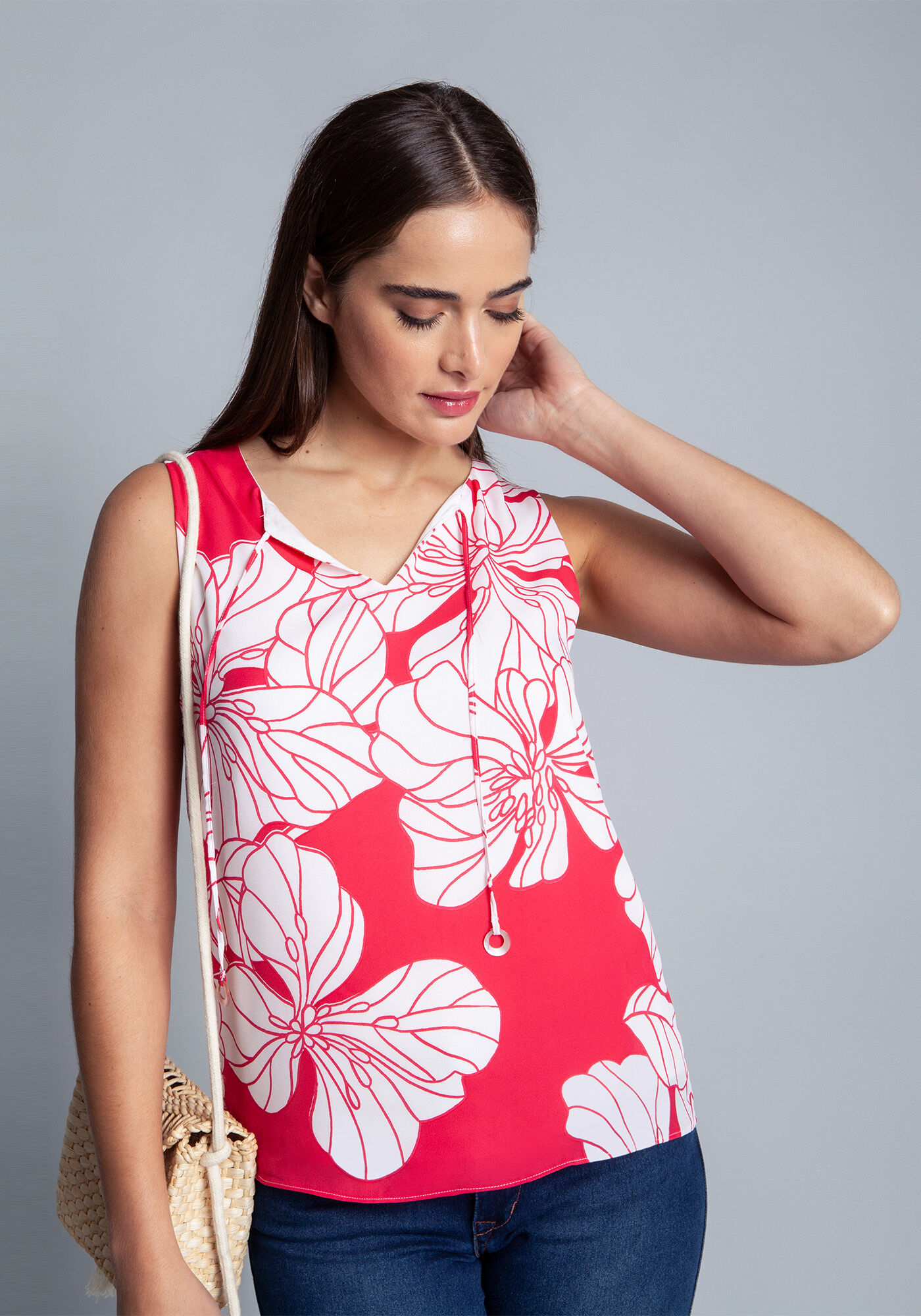 Blusa Tecido Crepe Chiffon, , large.