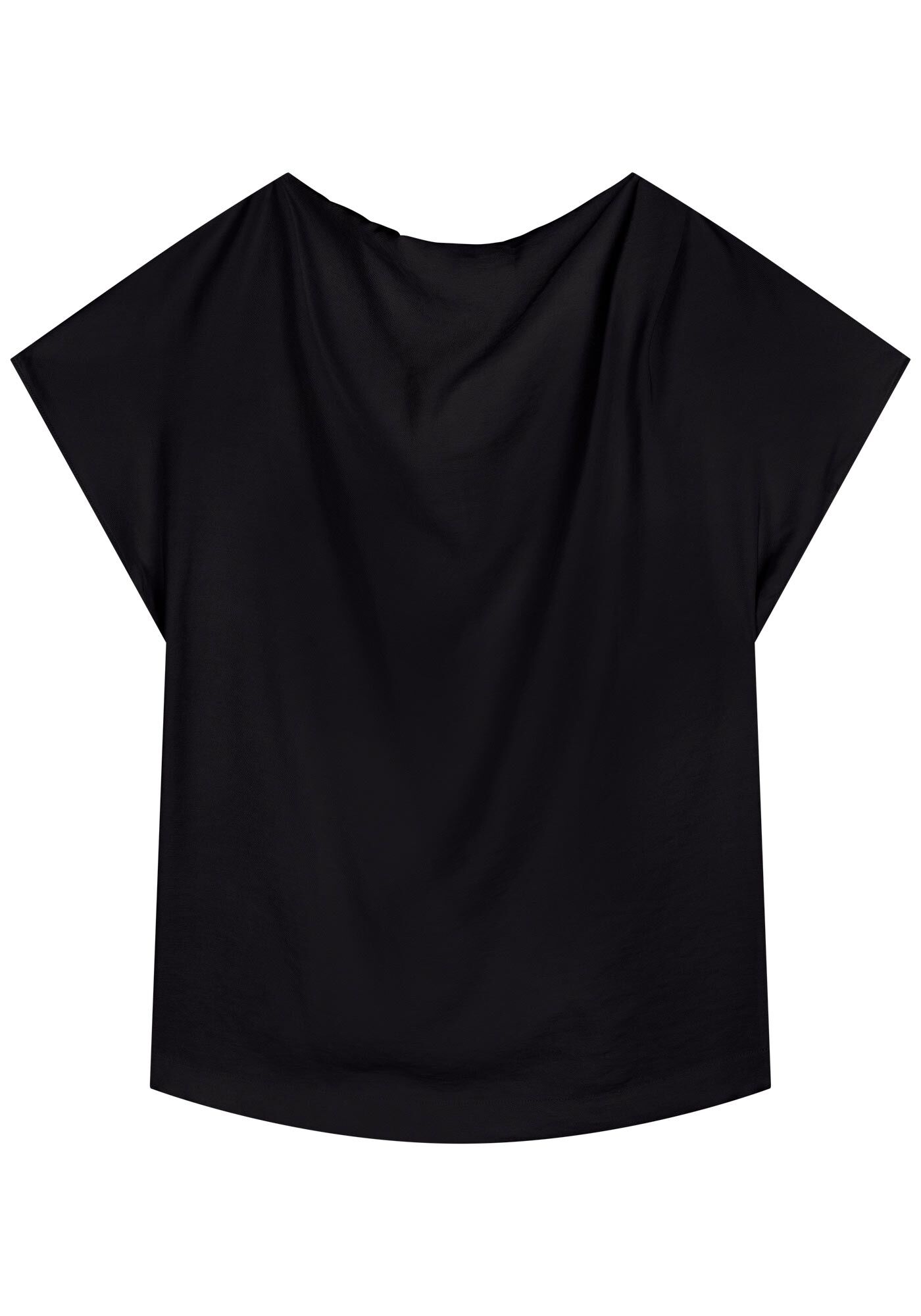 Blusa De Mangas Curtas Em Alfaiataria Com Z&iacute;per Posterior, , large.