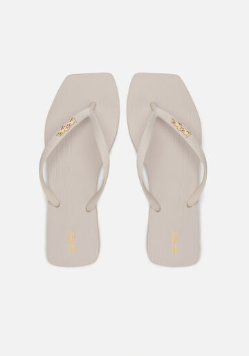 Chinelo Feminino De Tiras Com Glitter E Frente Quadrada, BEGE ALHAMBRA. Chinelo Feminino De Tiras Com Glitter E Frente Quadrada, BEGE ALHAMBRA, large.